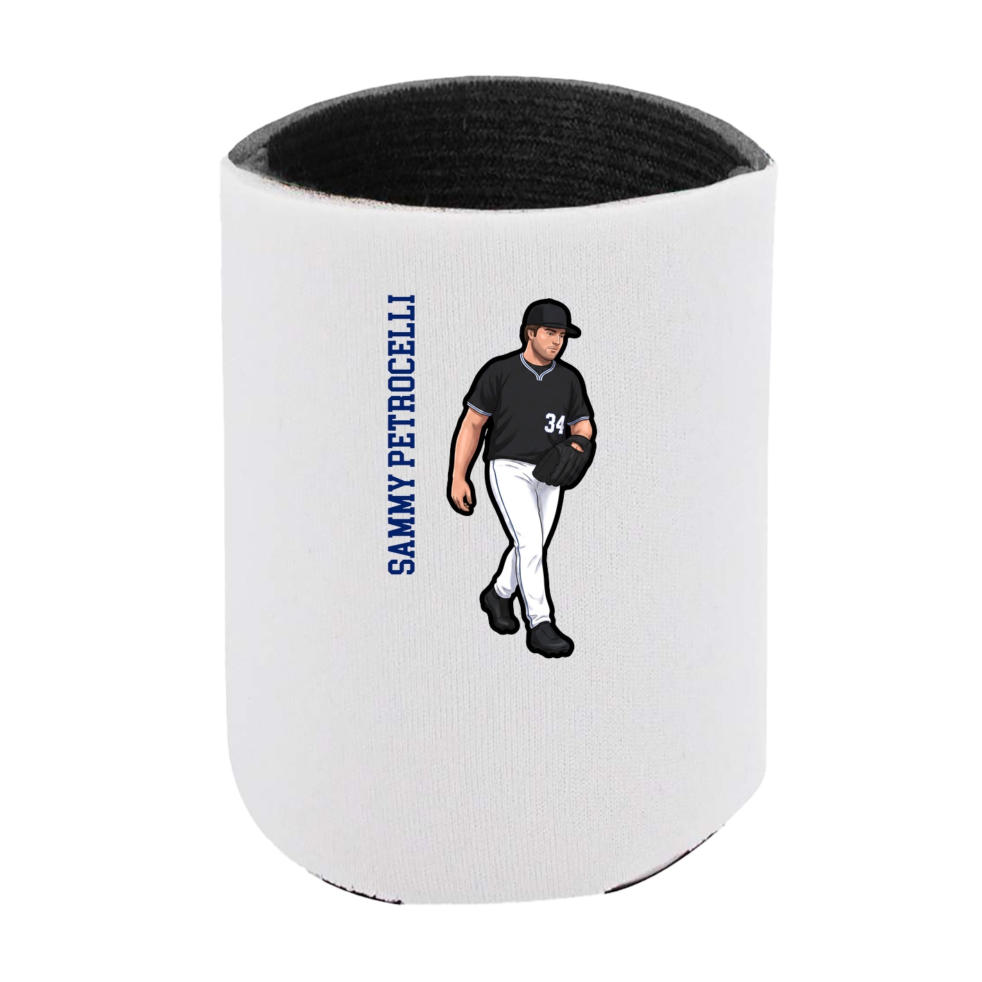 Can Holder — Name Vertical in White