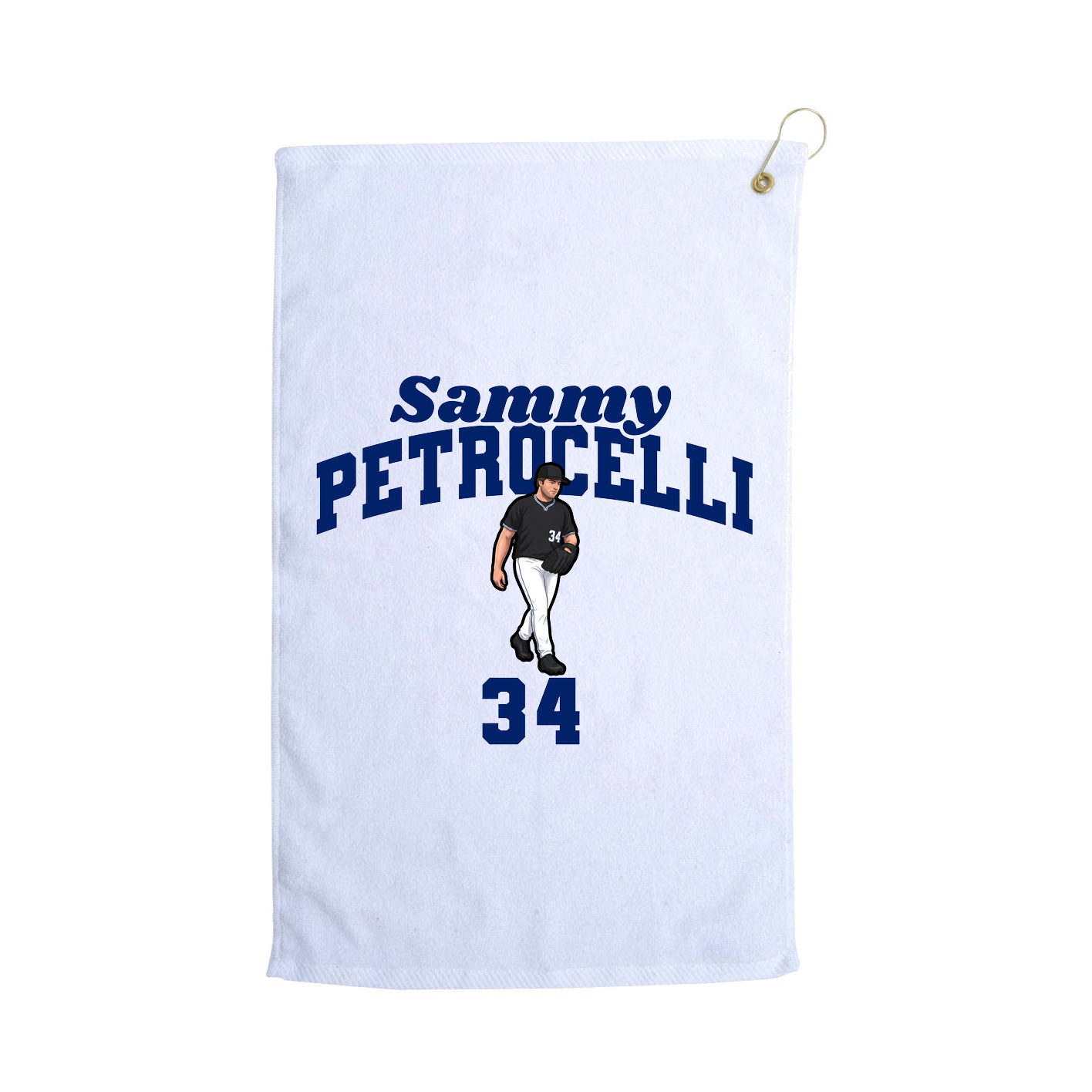 Golf Towel — Signature Arch in White
