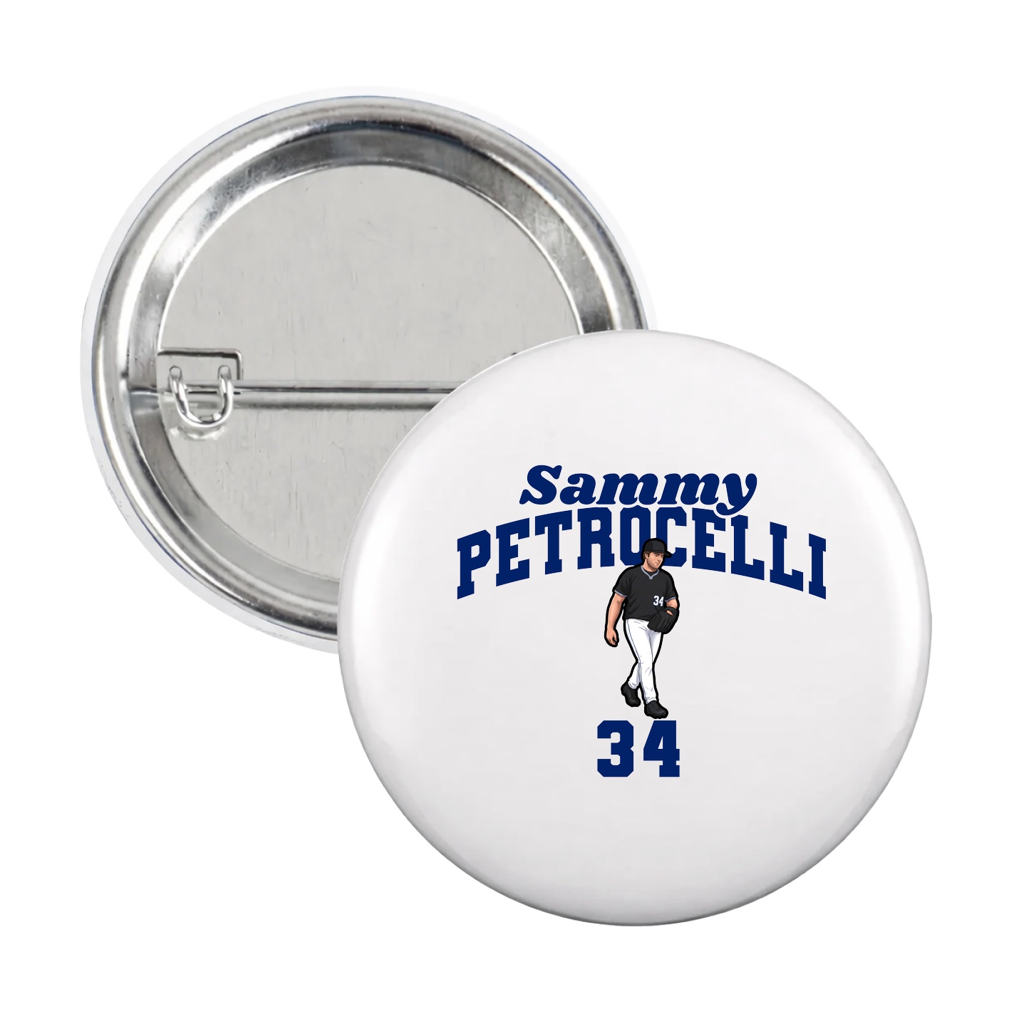 Game Day Button — Signature Arch in White