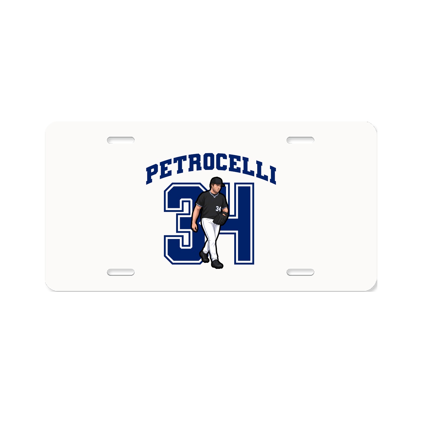 License Plate — Number in Classic