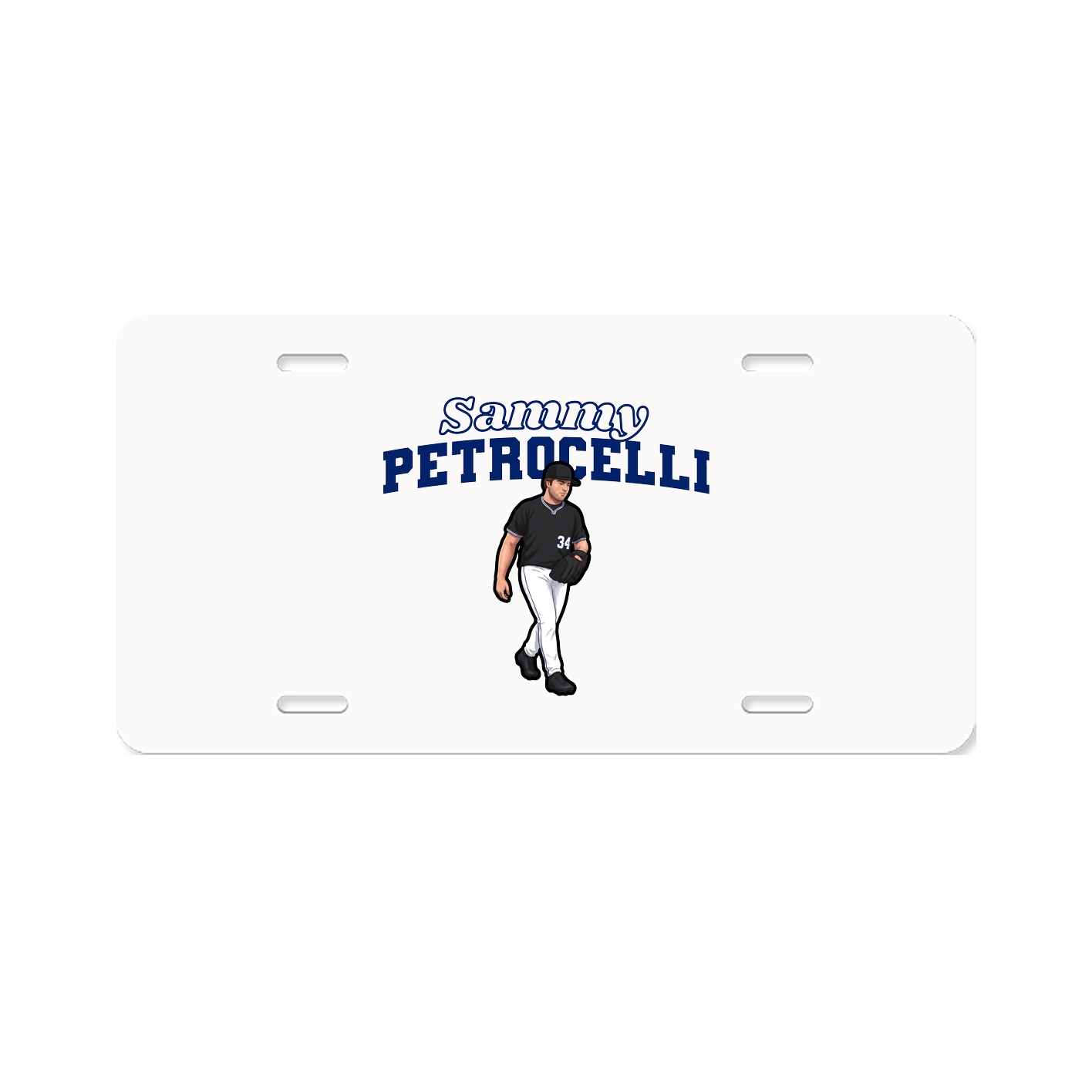 License Plate — Name Arch in Classic