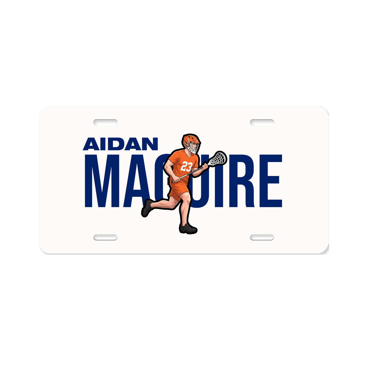 License Plate — Player Name in Classic