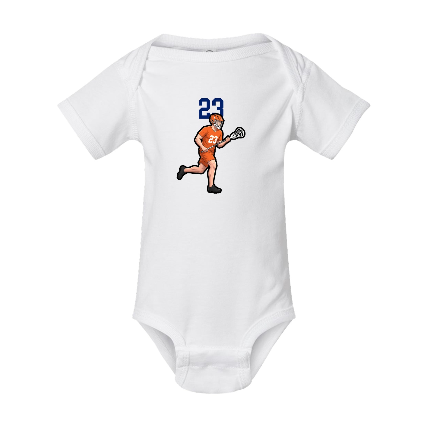 Baby Onesie — Number Top in White
