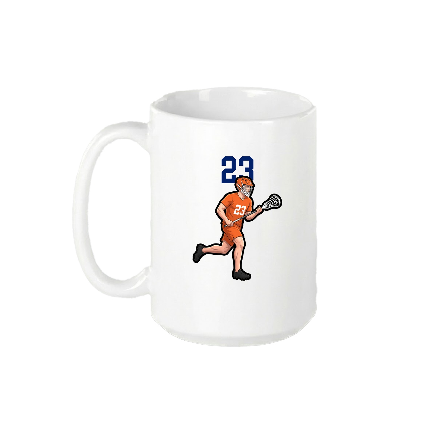 15oz Coffee Mug — Number Top in White