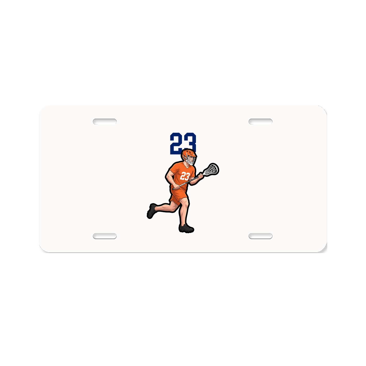 License Plate — Number Top in Classic