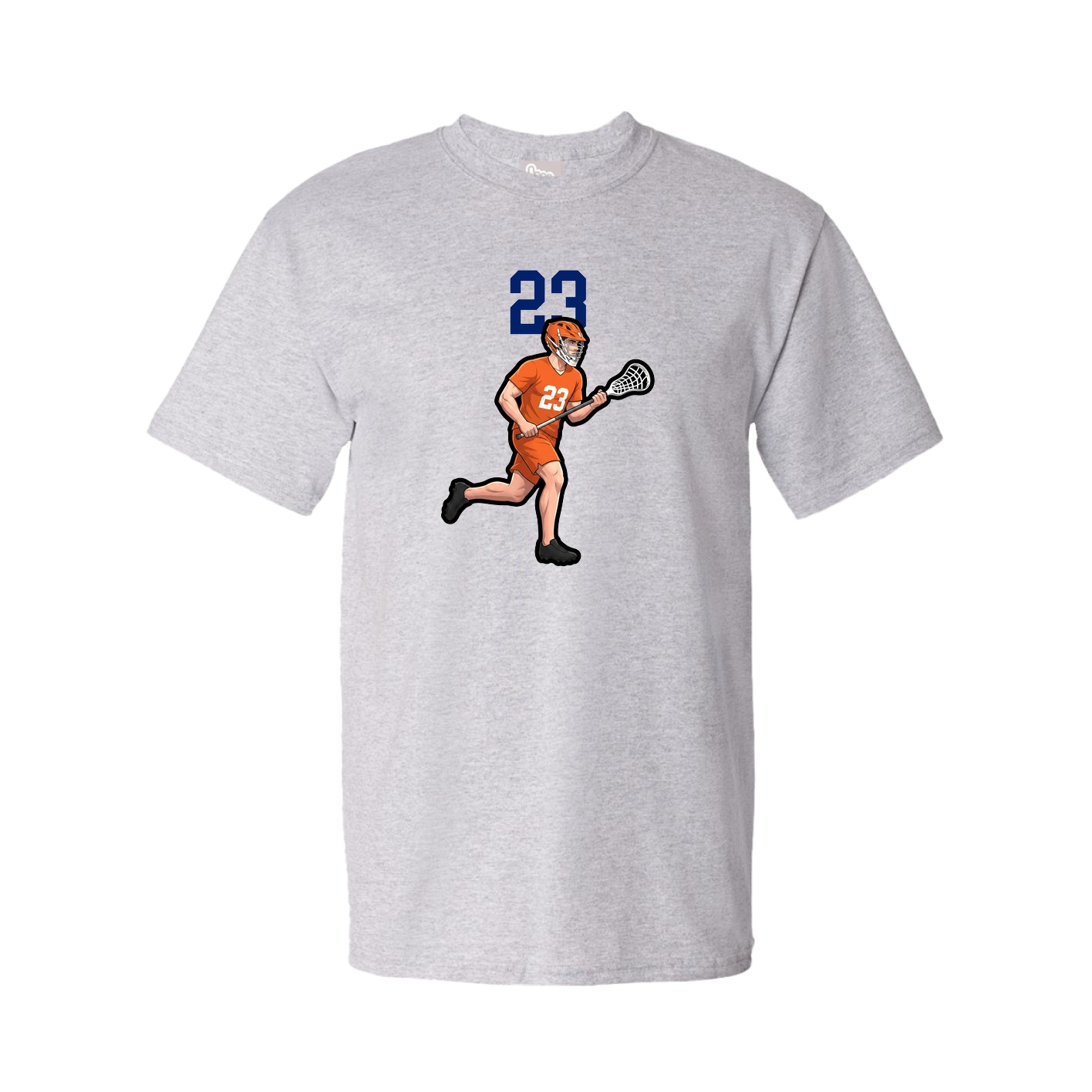 Youth Tee — Number Top in Grey