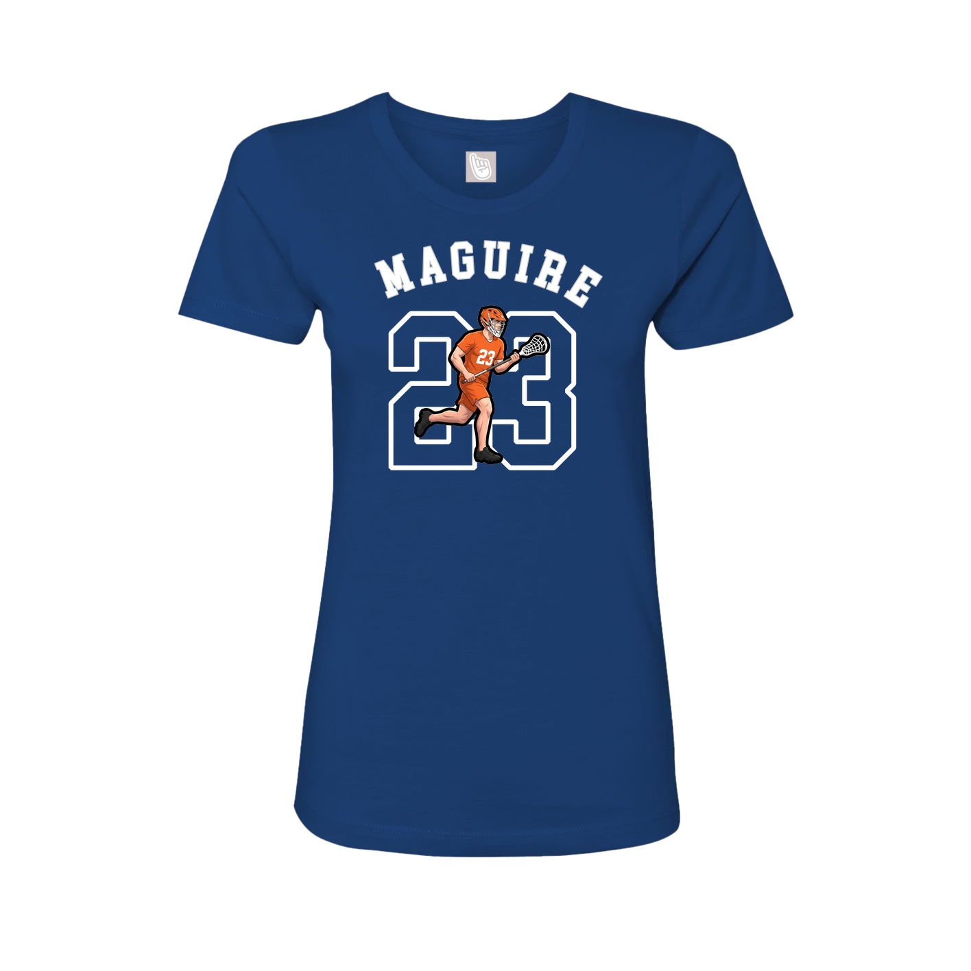 Fitted Women's Tee — Shirsey Arch in Royal