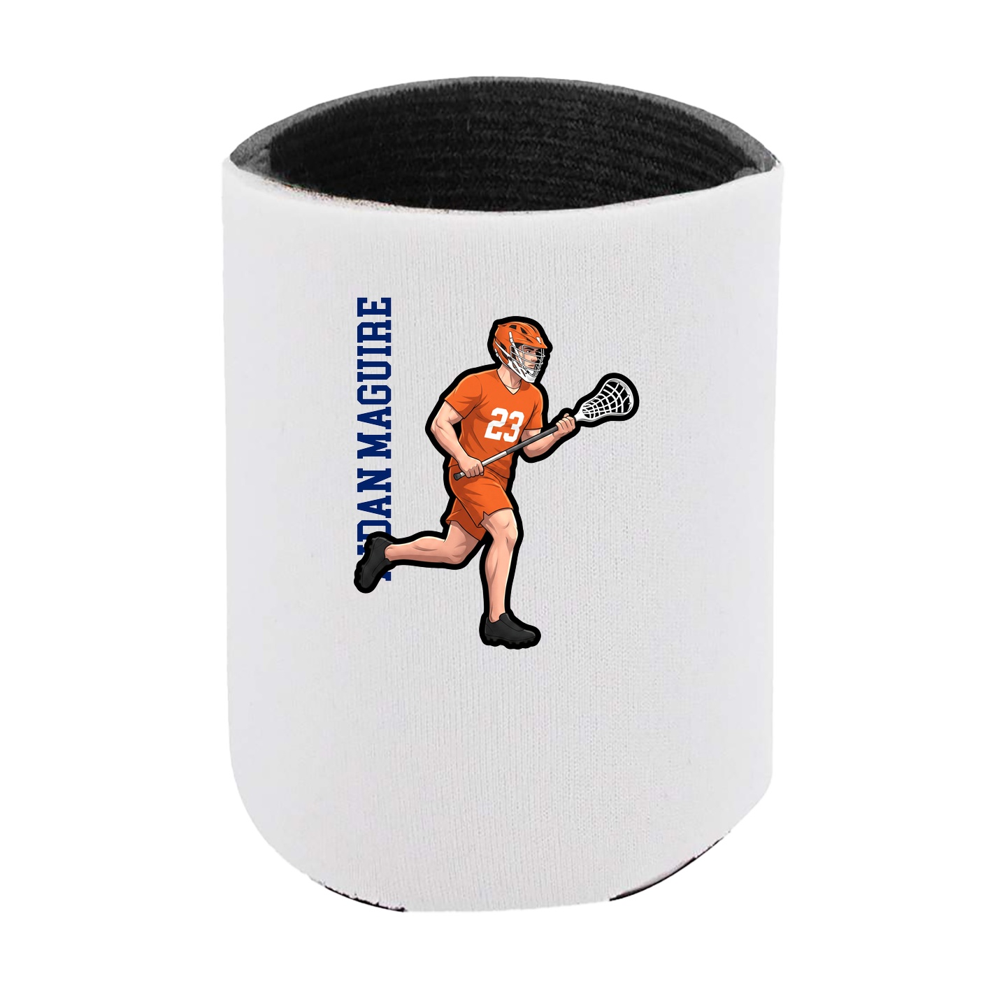 Can Holder — Name Vertical in White
