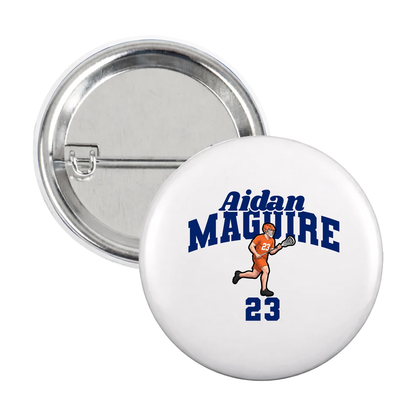 Game Day Button — Signature Arch in White