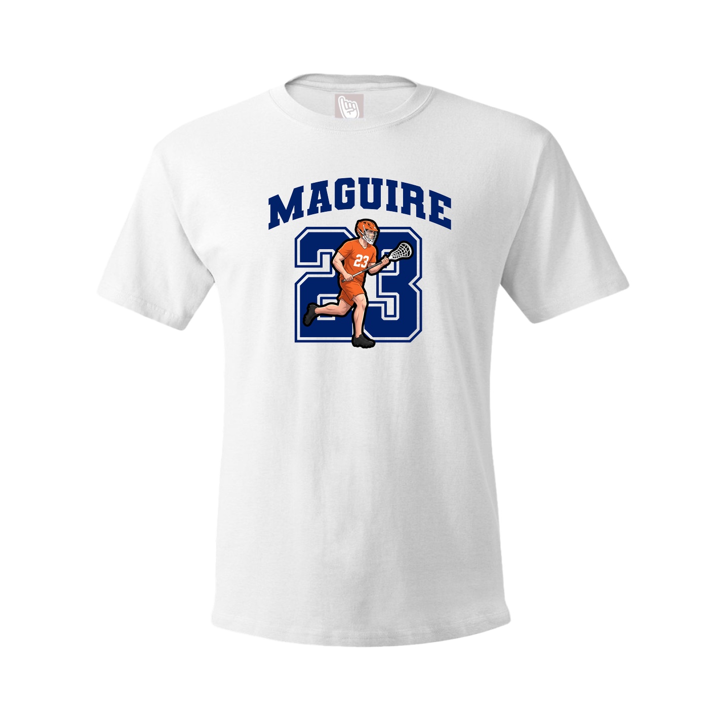 Youth Tee — Number in White