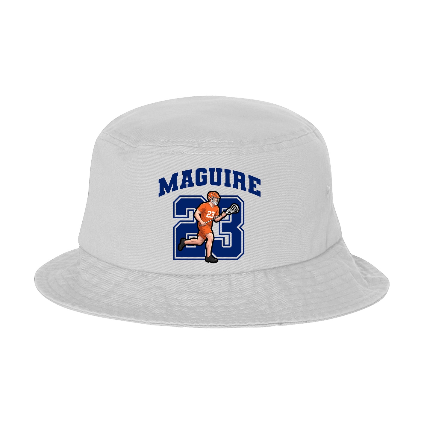 Bucket Cap — Number in White