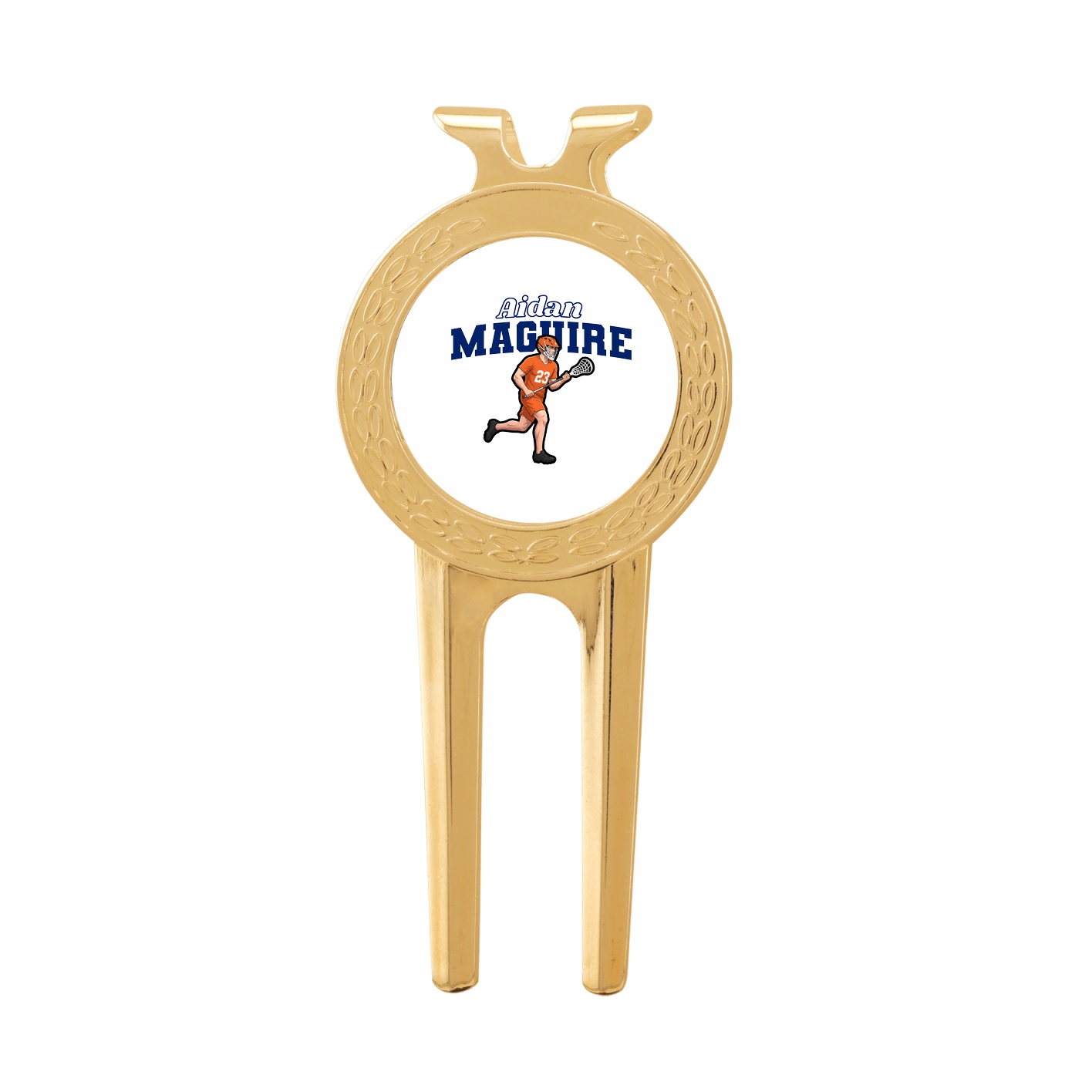 Divot Tool with Ball Marker — Name Arch in Classic