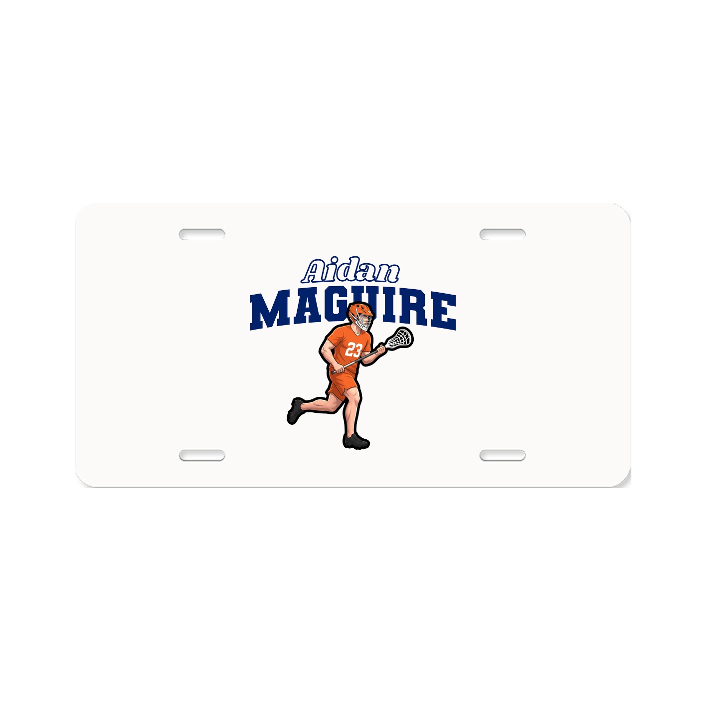 License Plate — Name Arch in Classic