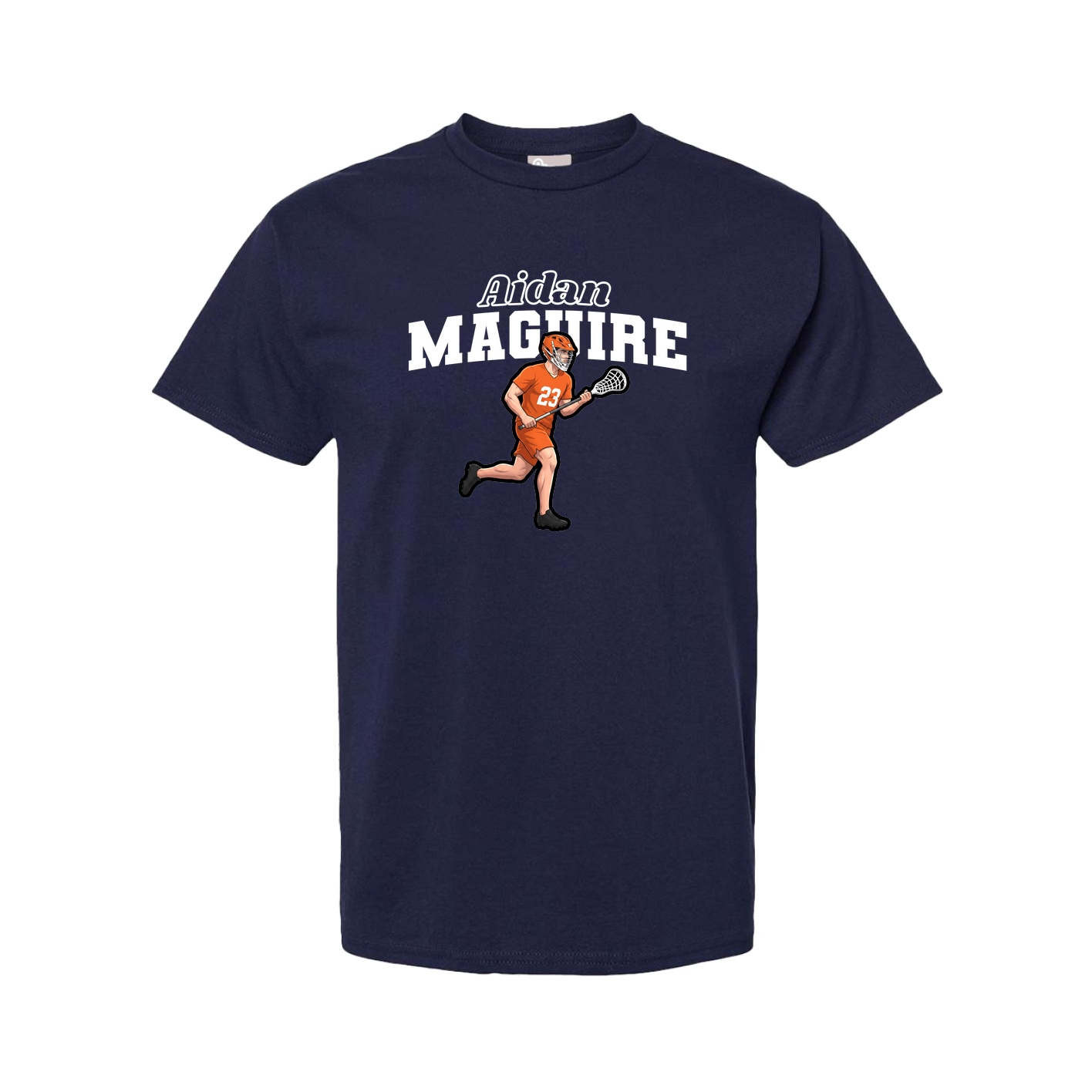 Youth Tee — Name Arch in Navy