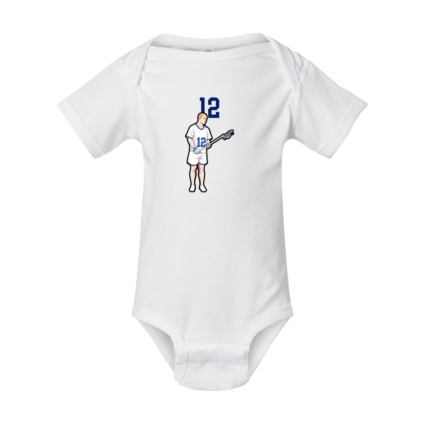 Baby Onesie — Number Top in White