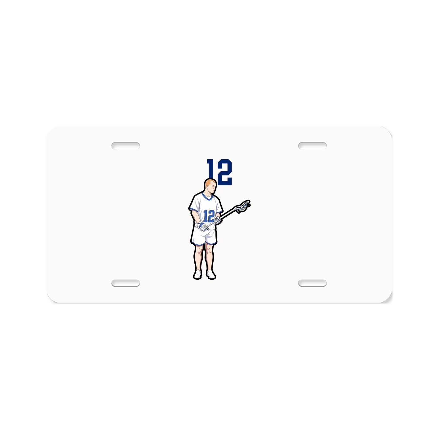 License Plate — Number Top in Classic