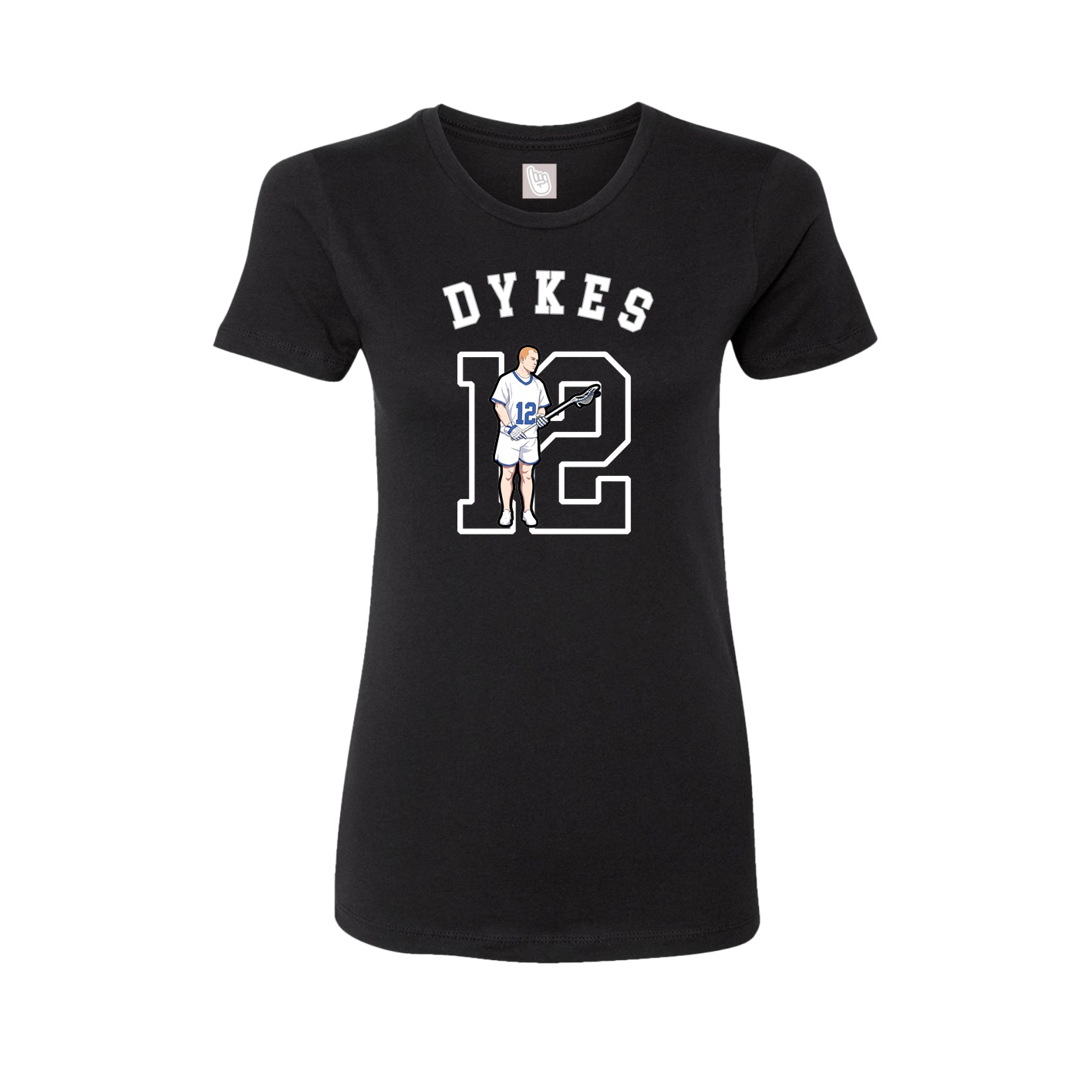 Fitted Women's Tee — Shirsey Arch in Black