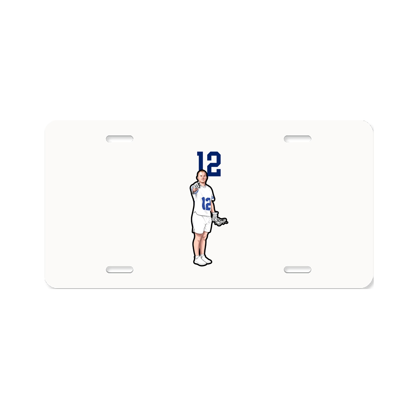 License Plate — Number Top in Classic