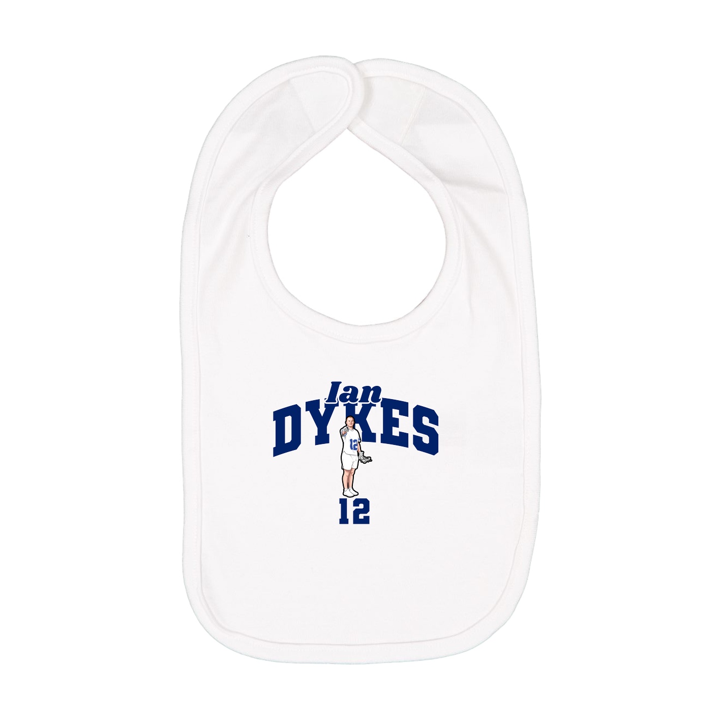 Infant Bib — Signature Arch in White