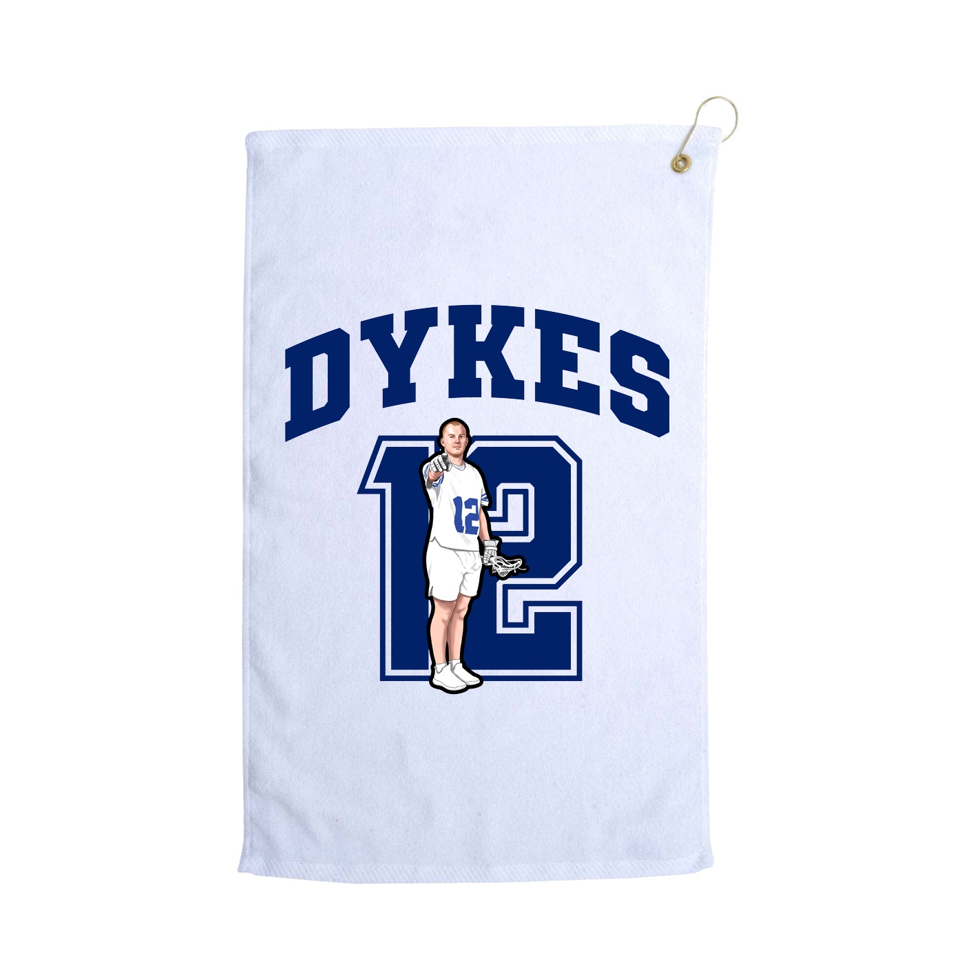 Golf Towel — Number in White