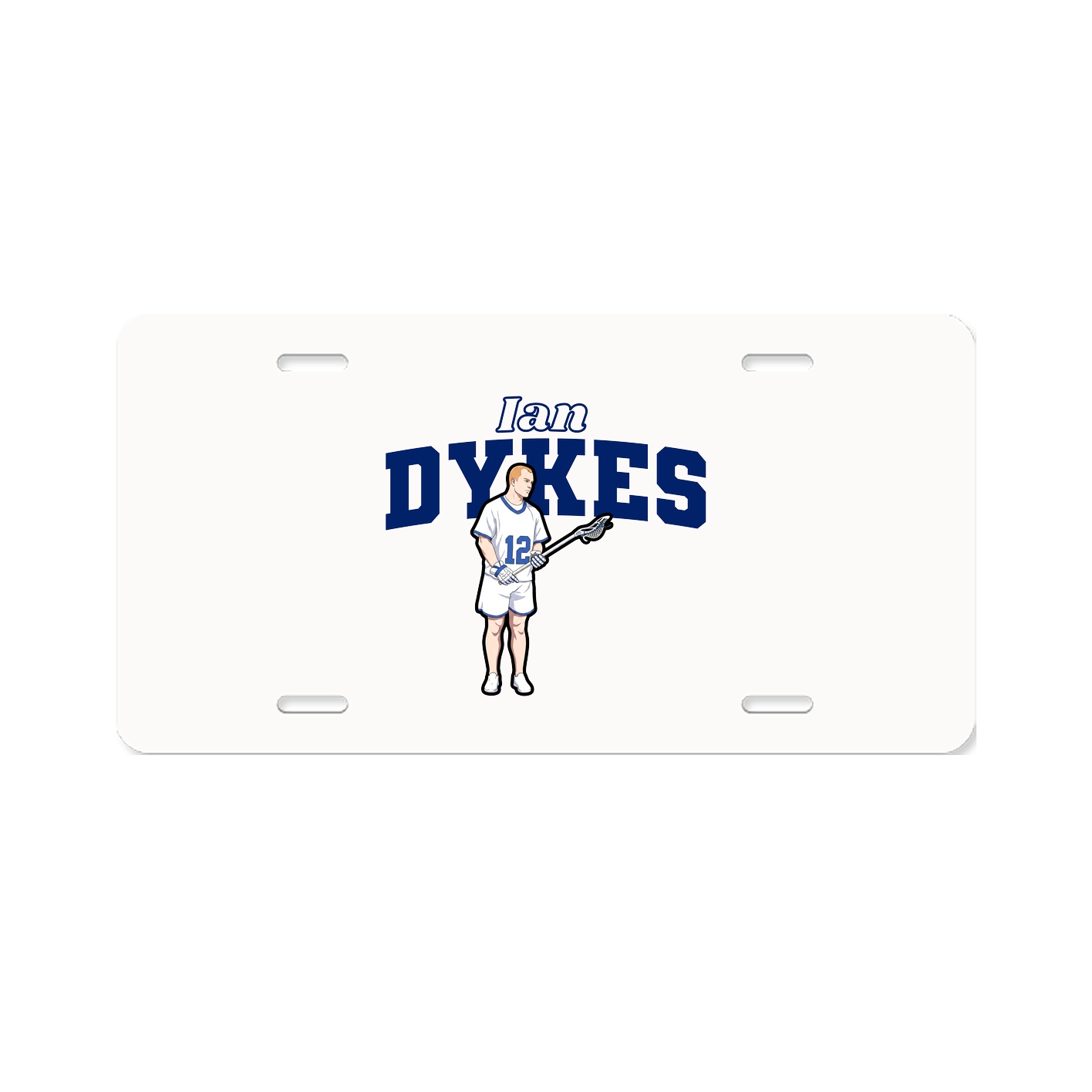 License Plate — Name Arch in Classic