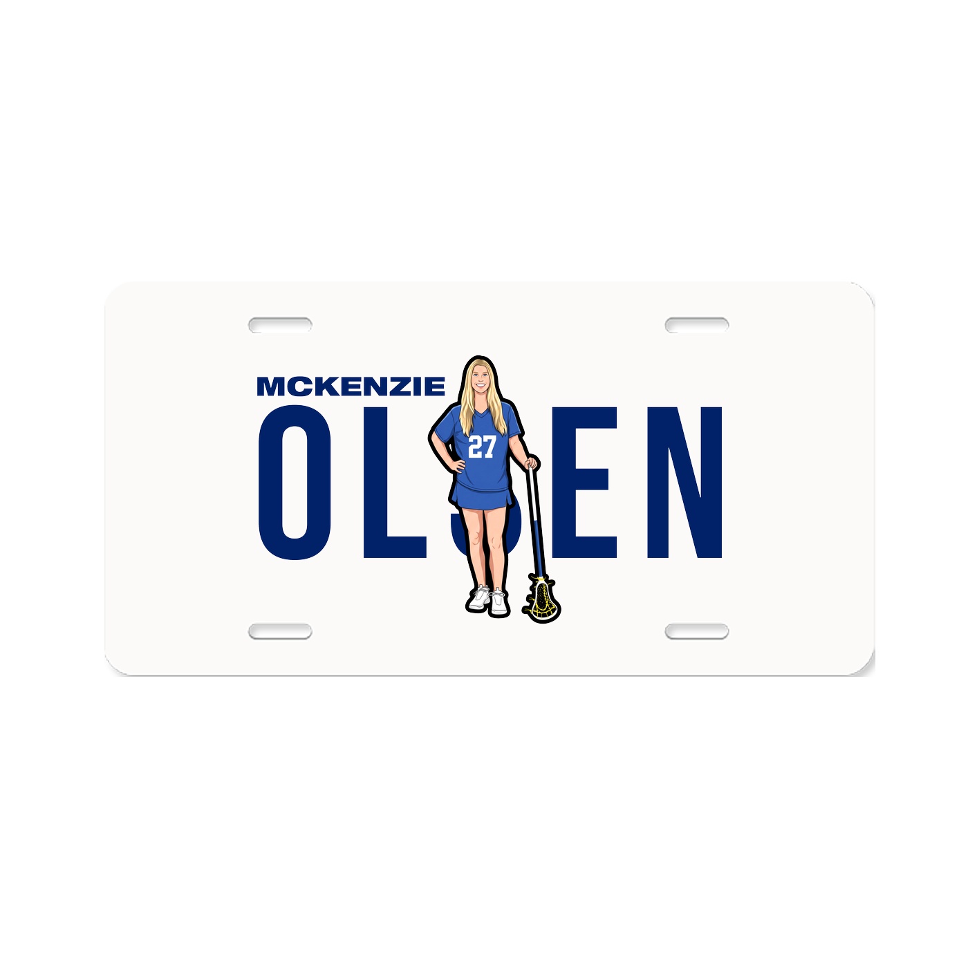 License Plate — Player Name in Classic