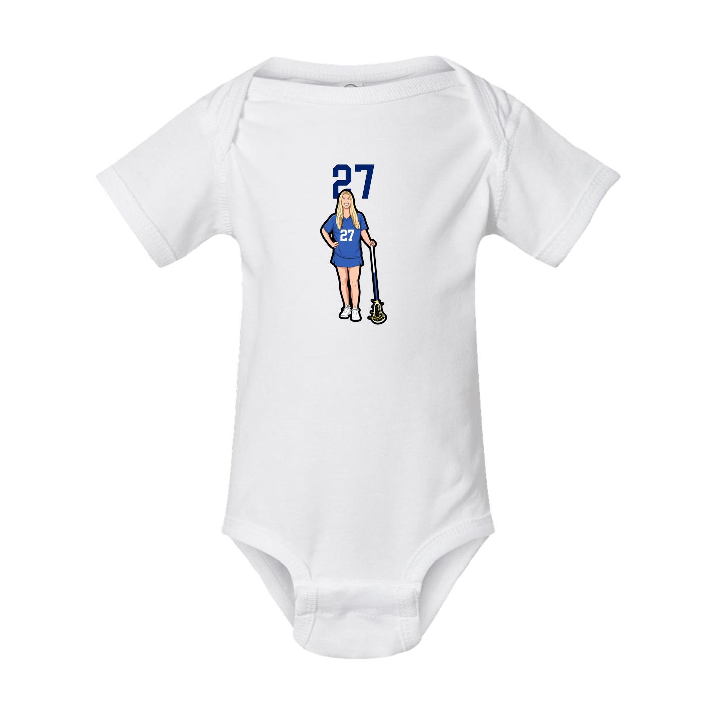 Baby Onesie — Number Top in White