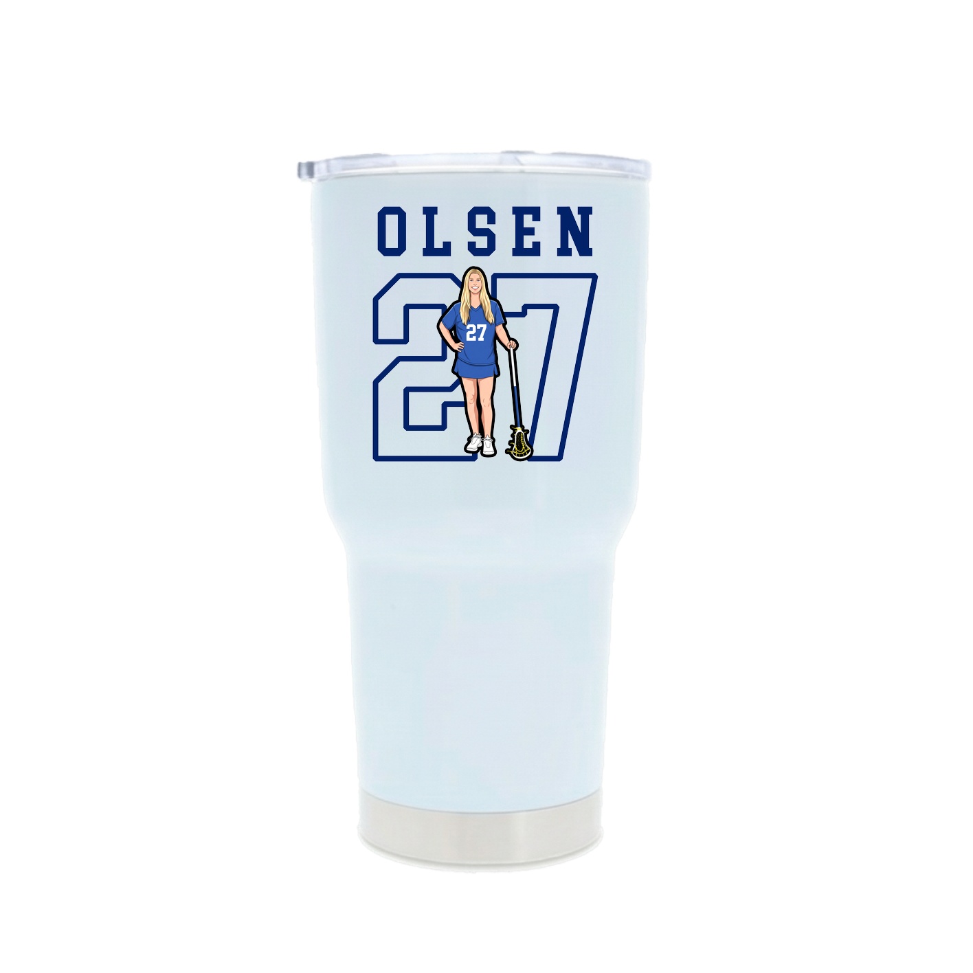 30oz Stainless Steel Tumbler — Shirsey in White