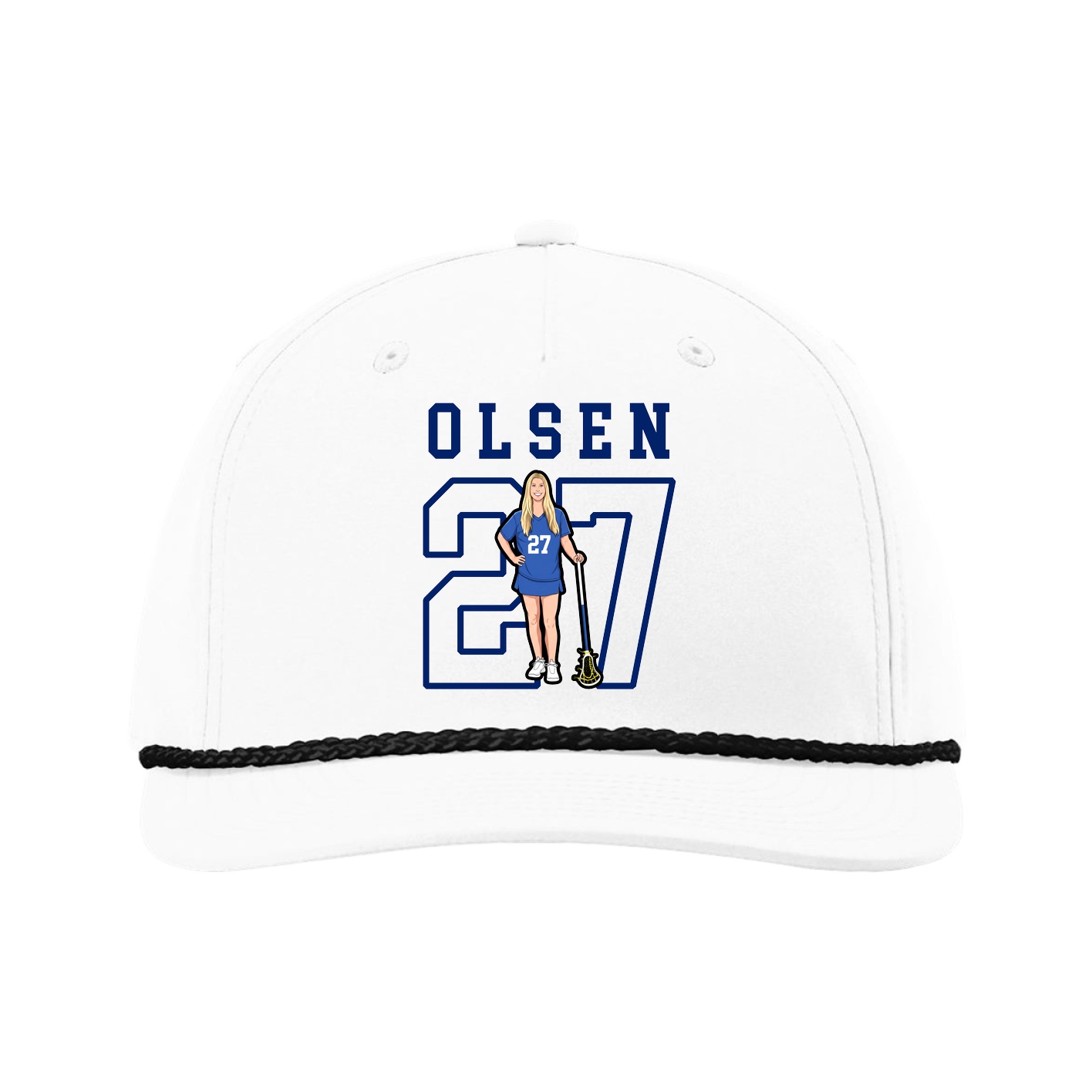 Five-Panel Classic Rope Cap — Shirsey in White