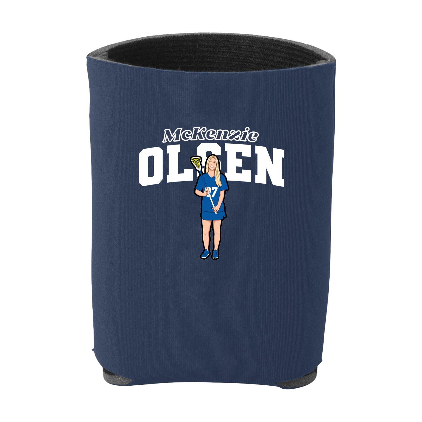 Can Holder — Name Arch in Navy