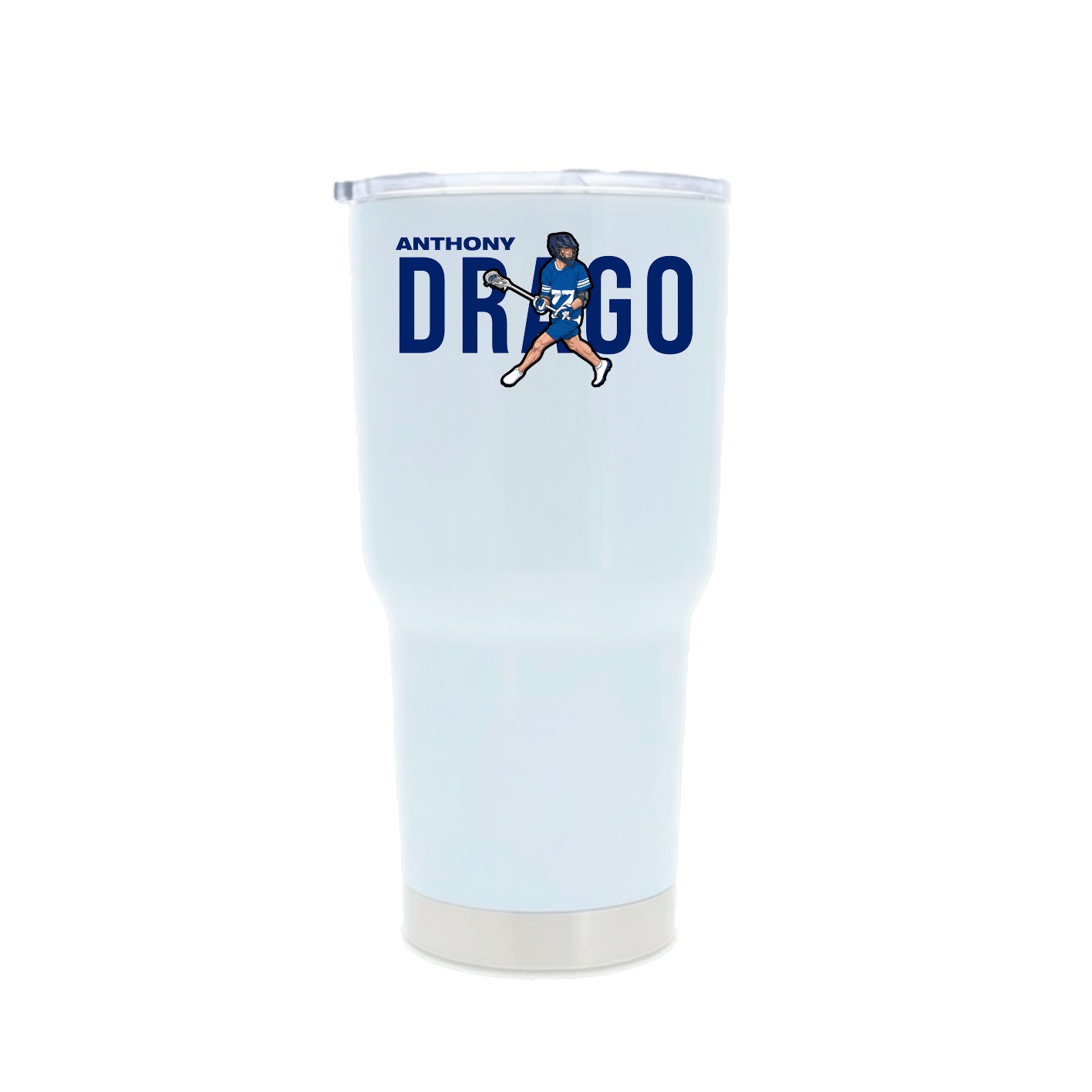 30oz Stainless Steel Tumbler — Player Name in White