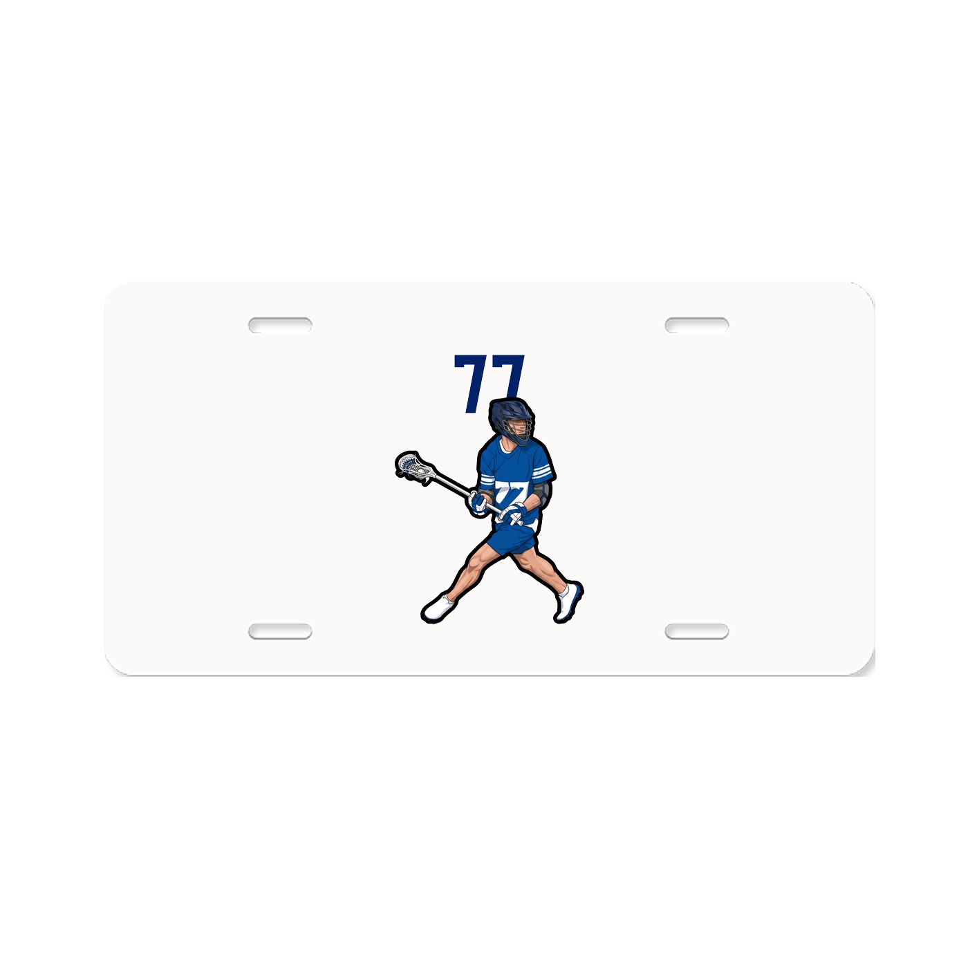 License Plate — Number Top in Classic