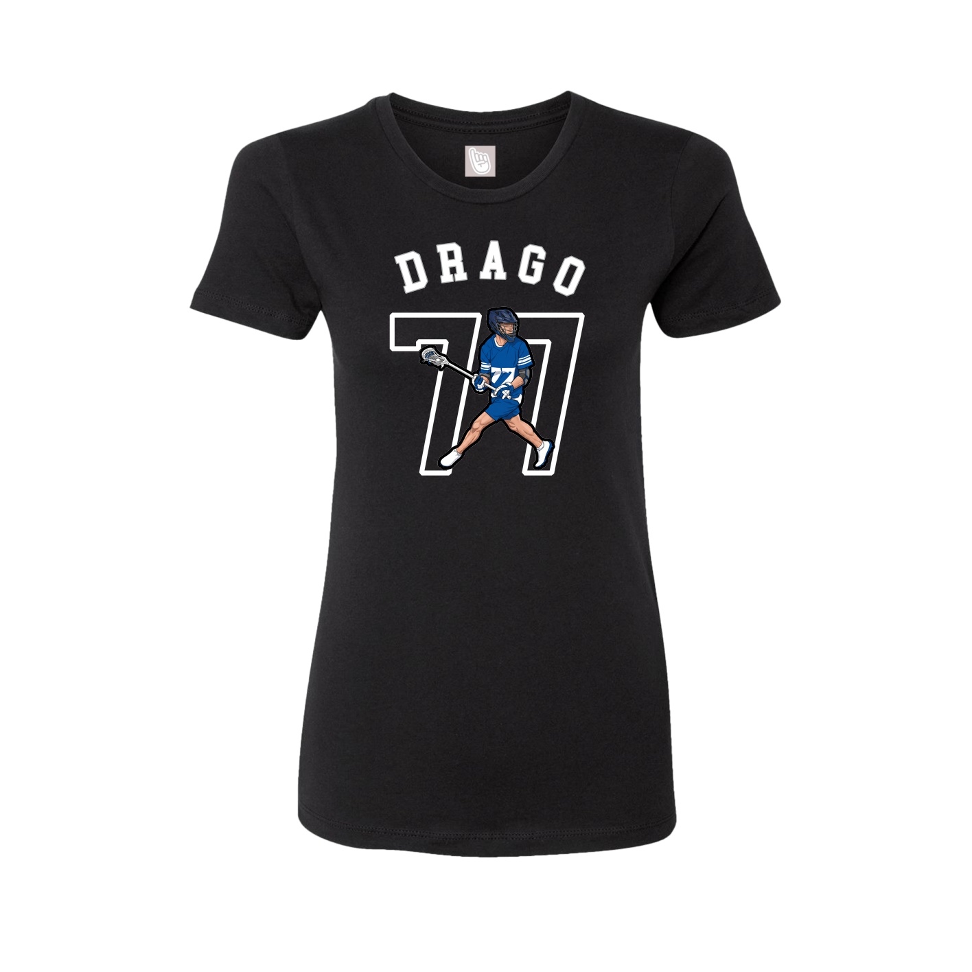 Fitted Women's Tee — Shirsey Arch in Black