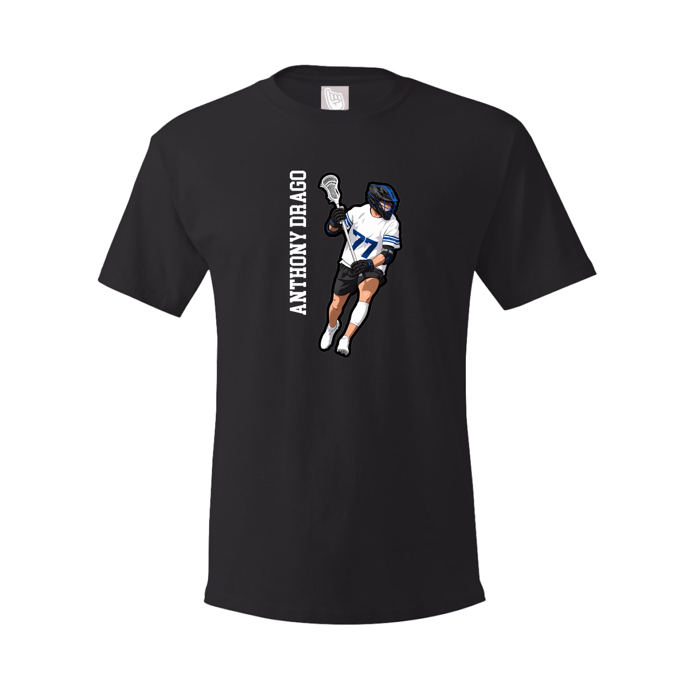 Tee — Name Vertical in Black