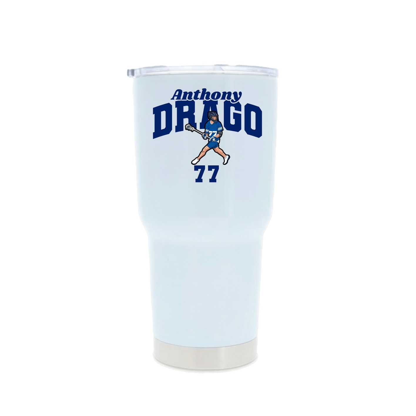 30oz Stainless Steel Tumbler — Signature Arch in White