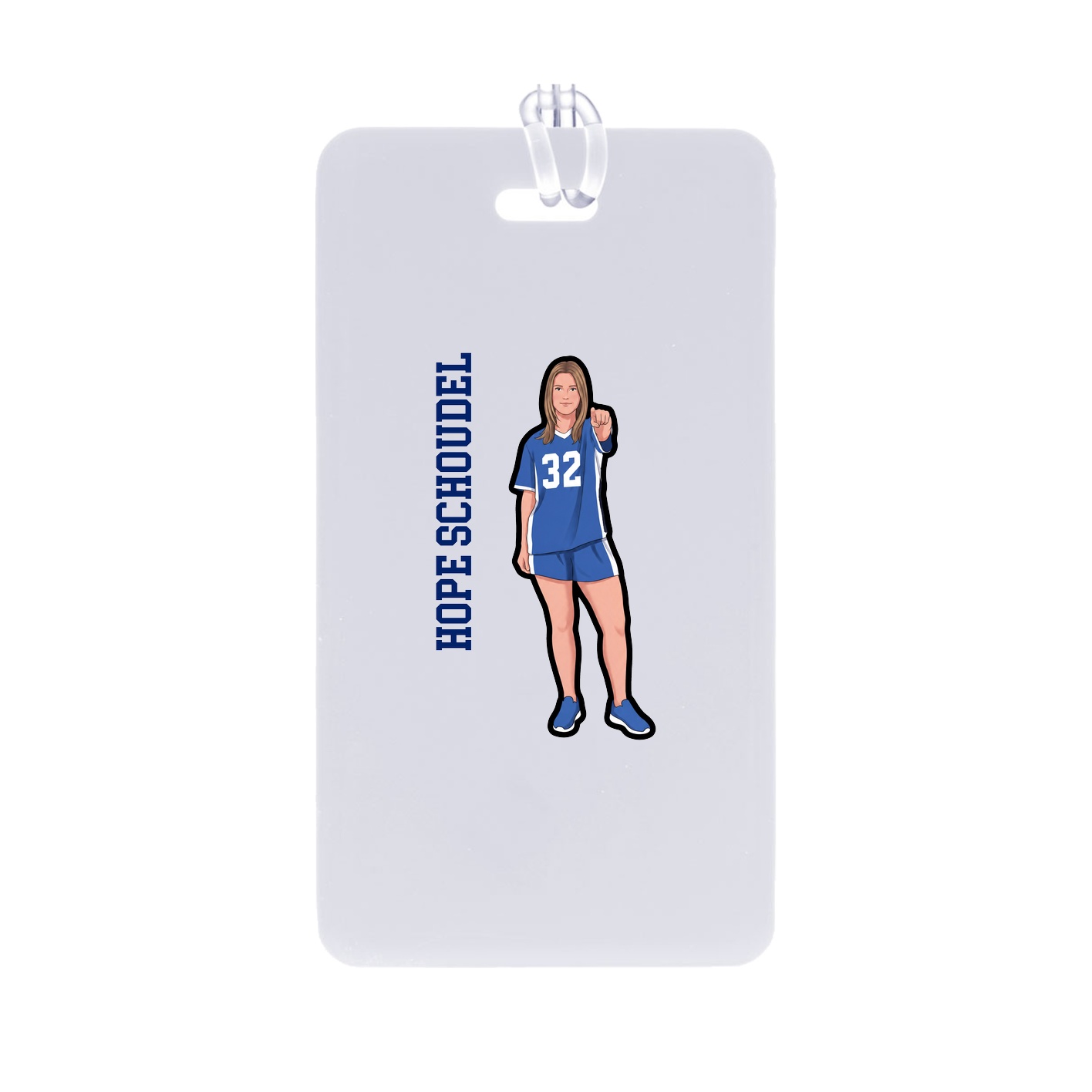 Bag Tag — Name Vertical in Classic