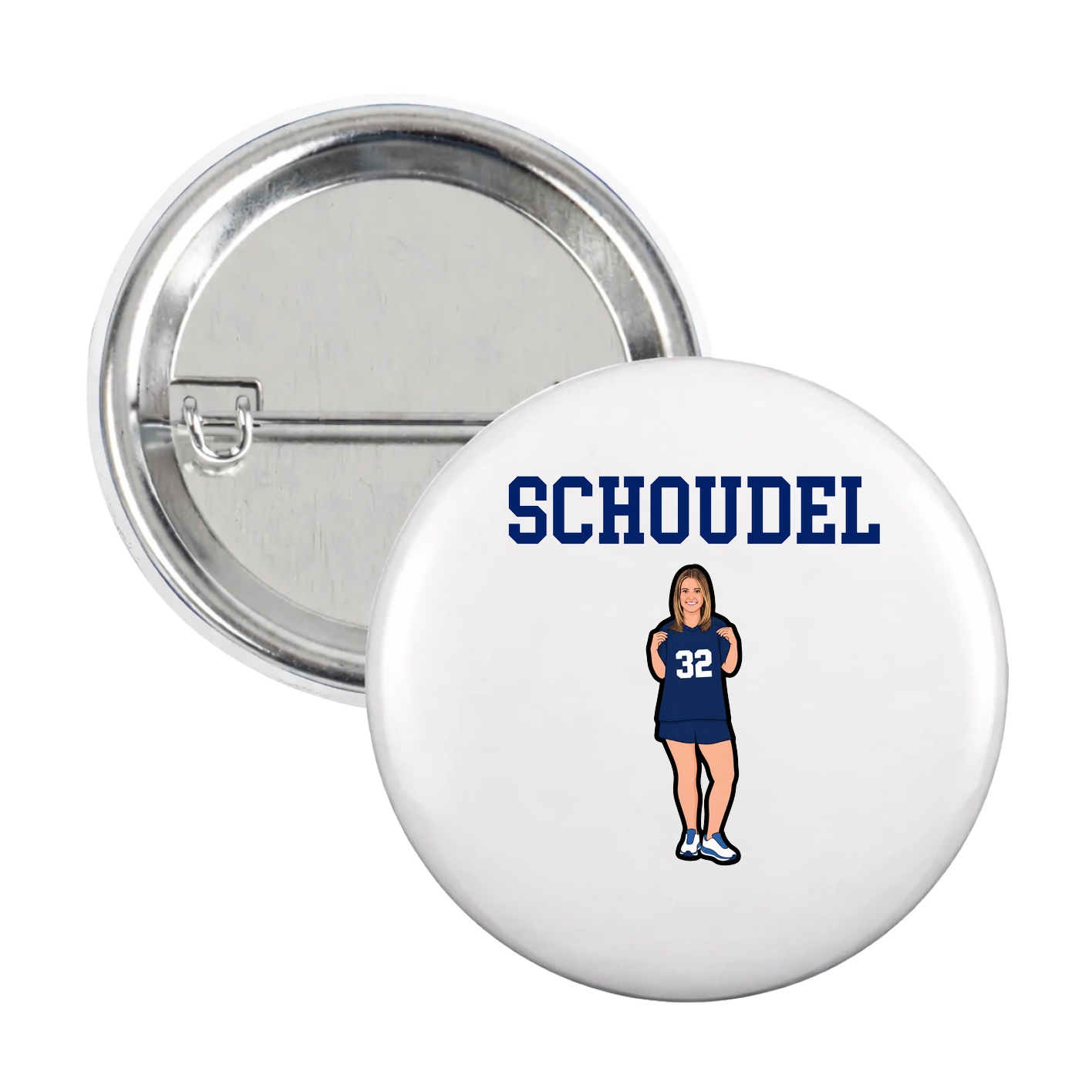 Game Day Button — Shirsey in White