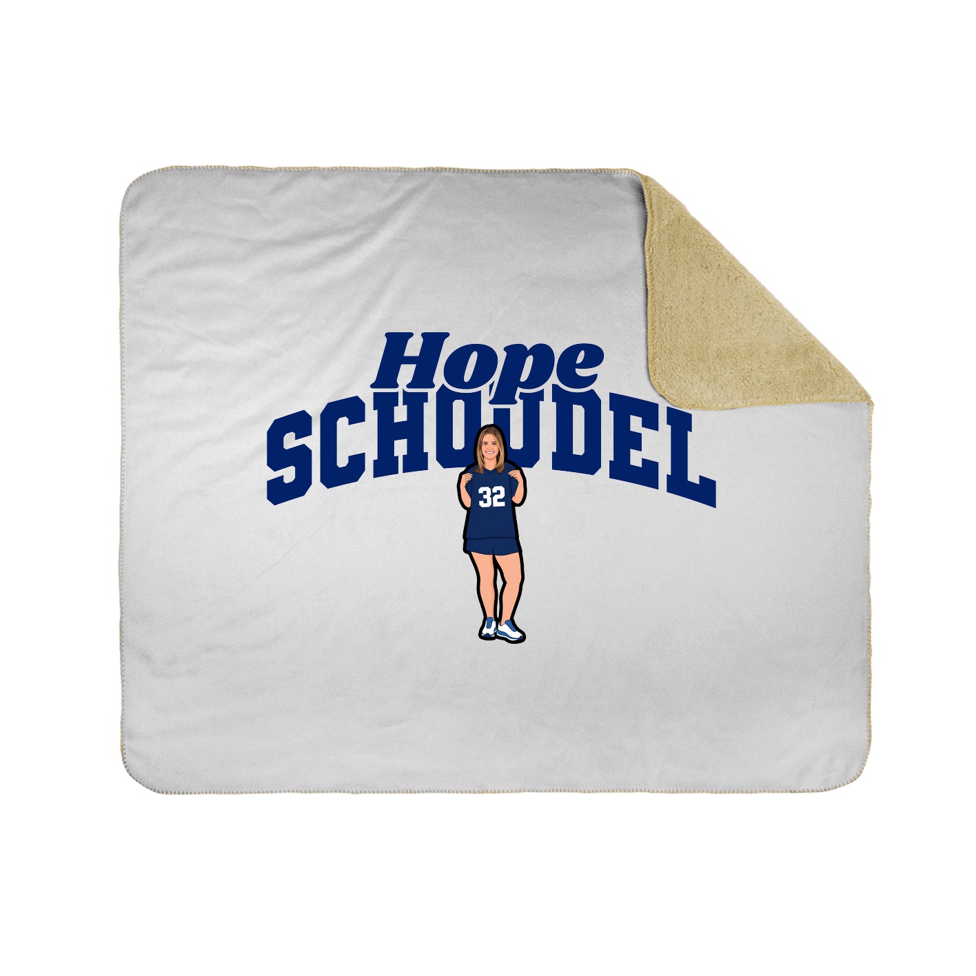 Throw Blanket — Signature Arch in White
