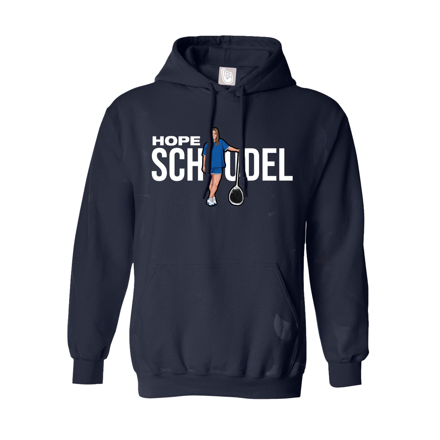 Youth Hoodie — Player Name in Navy