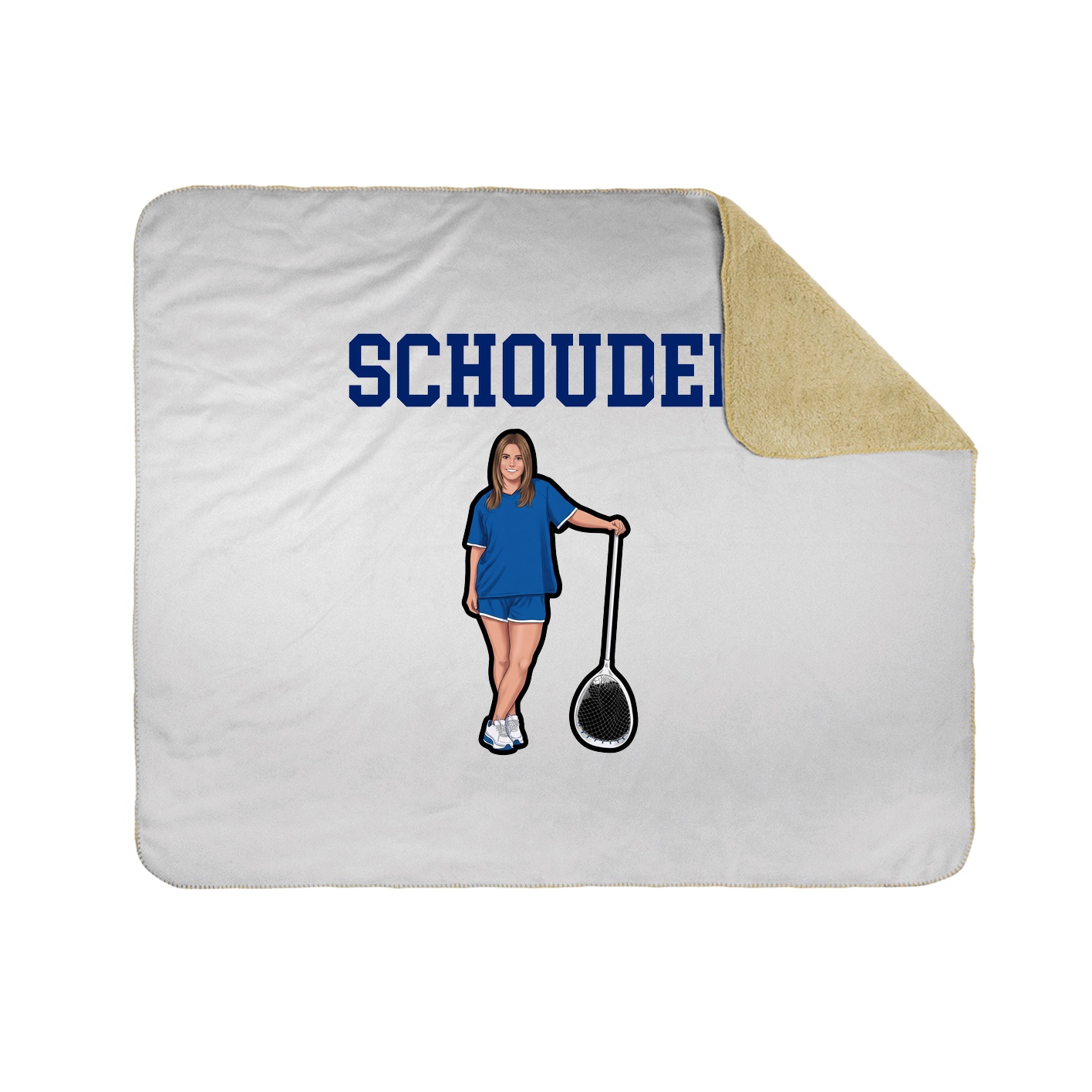 Throw Blanket — Shirsey in White