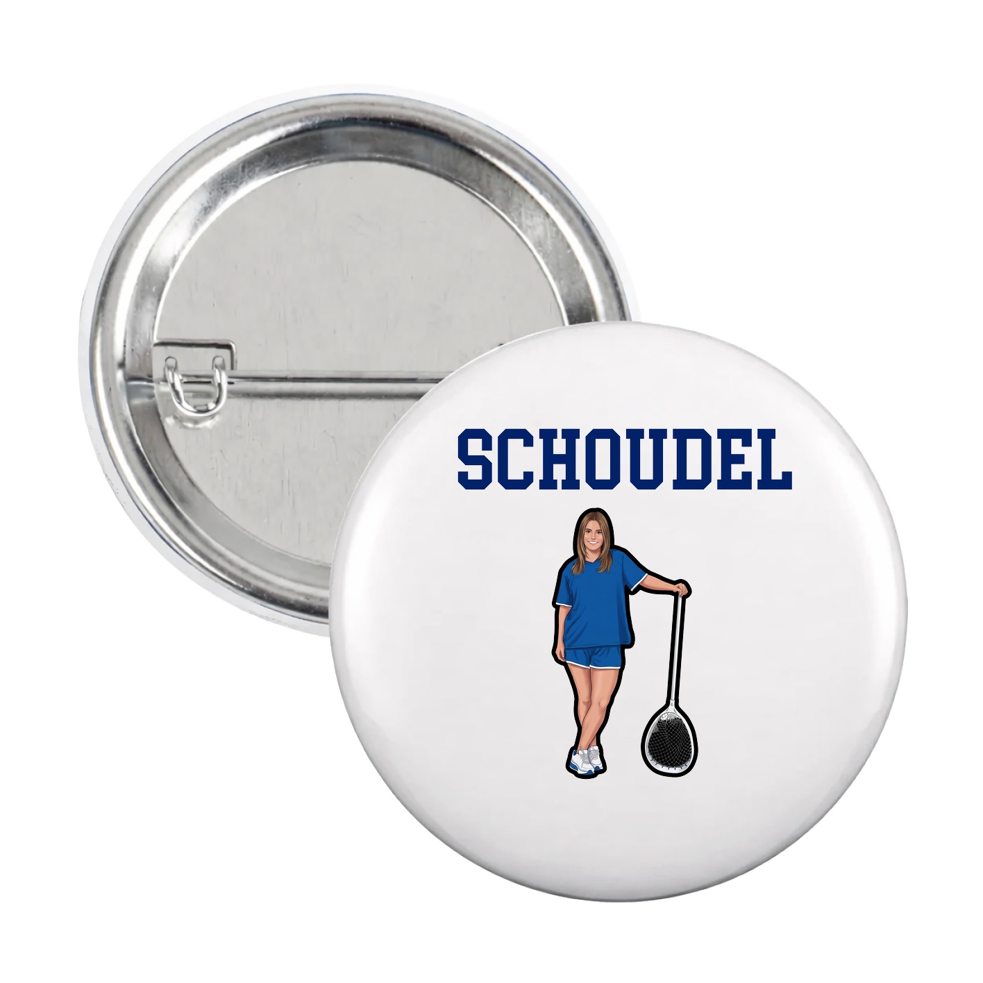 Game Day Button — Shirsey in White
