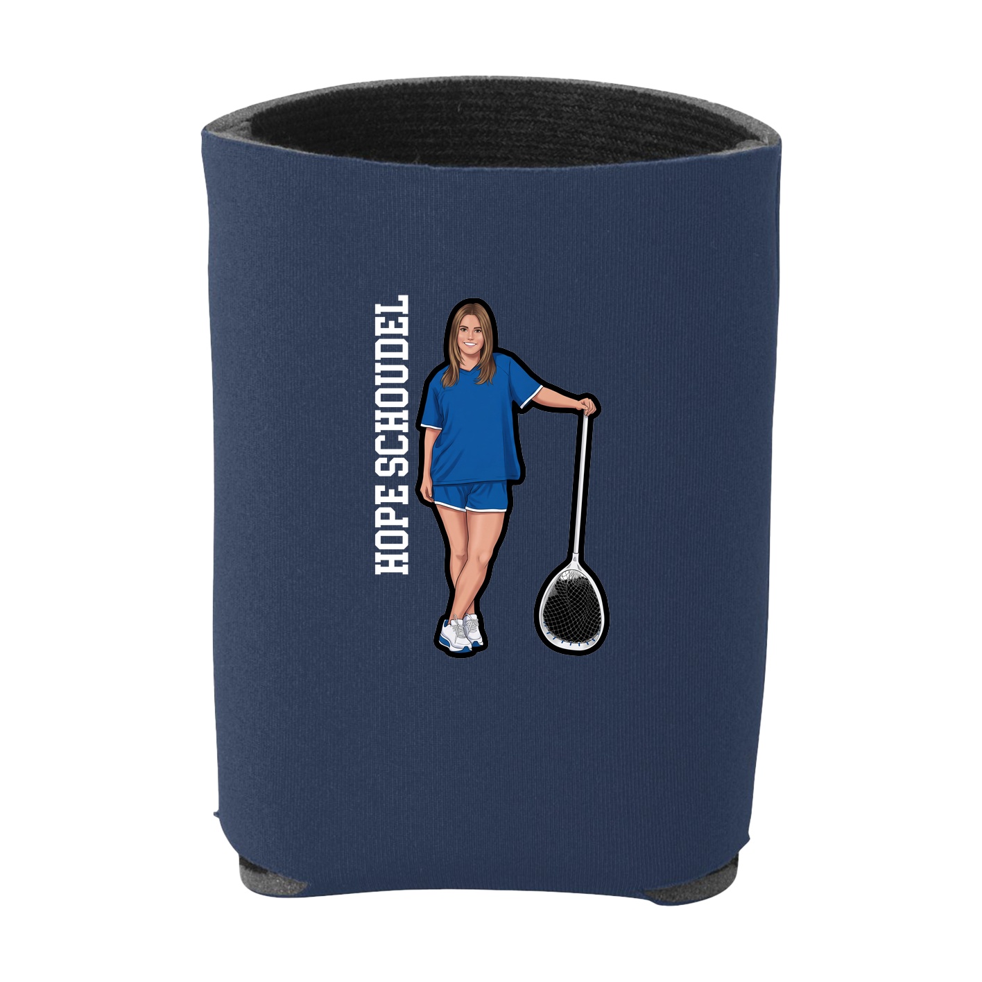 Can Holder — Name Vertical in Navy