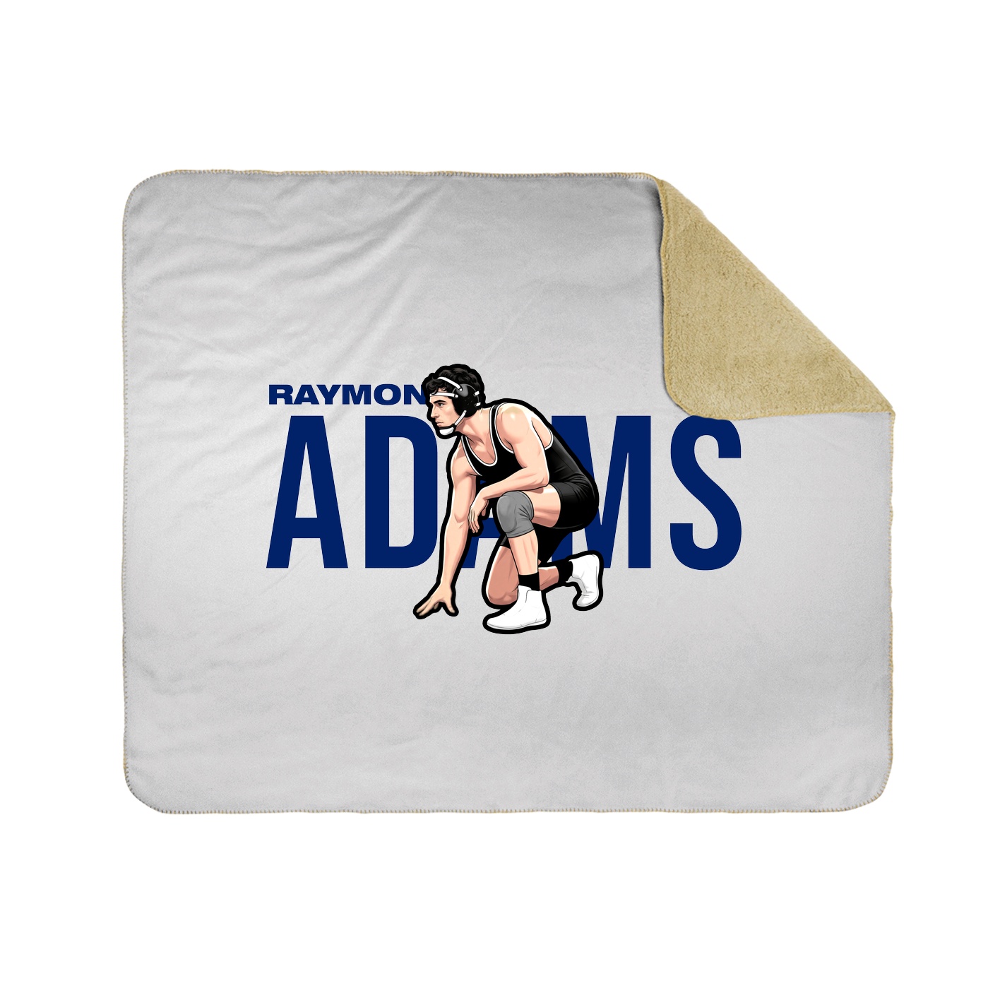 Throw Blanket — Player Name in White