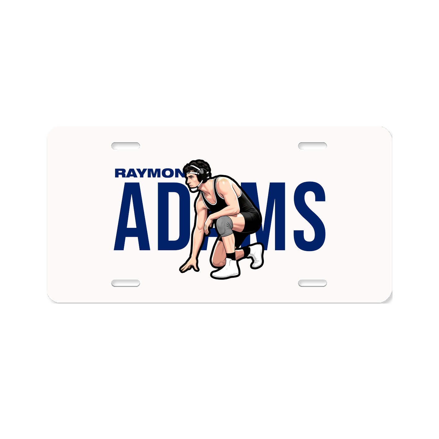 License Plate — Player Name in Classic
