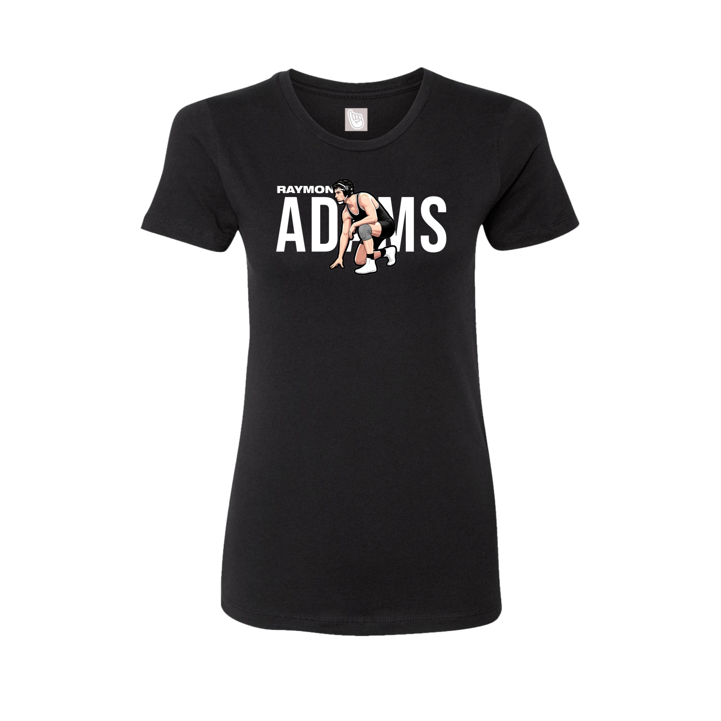 Fitted Women's Tee — Player Name in Black