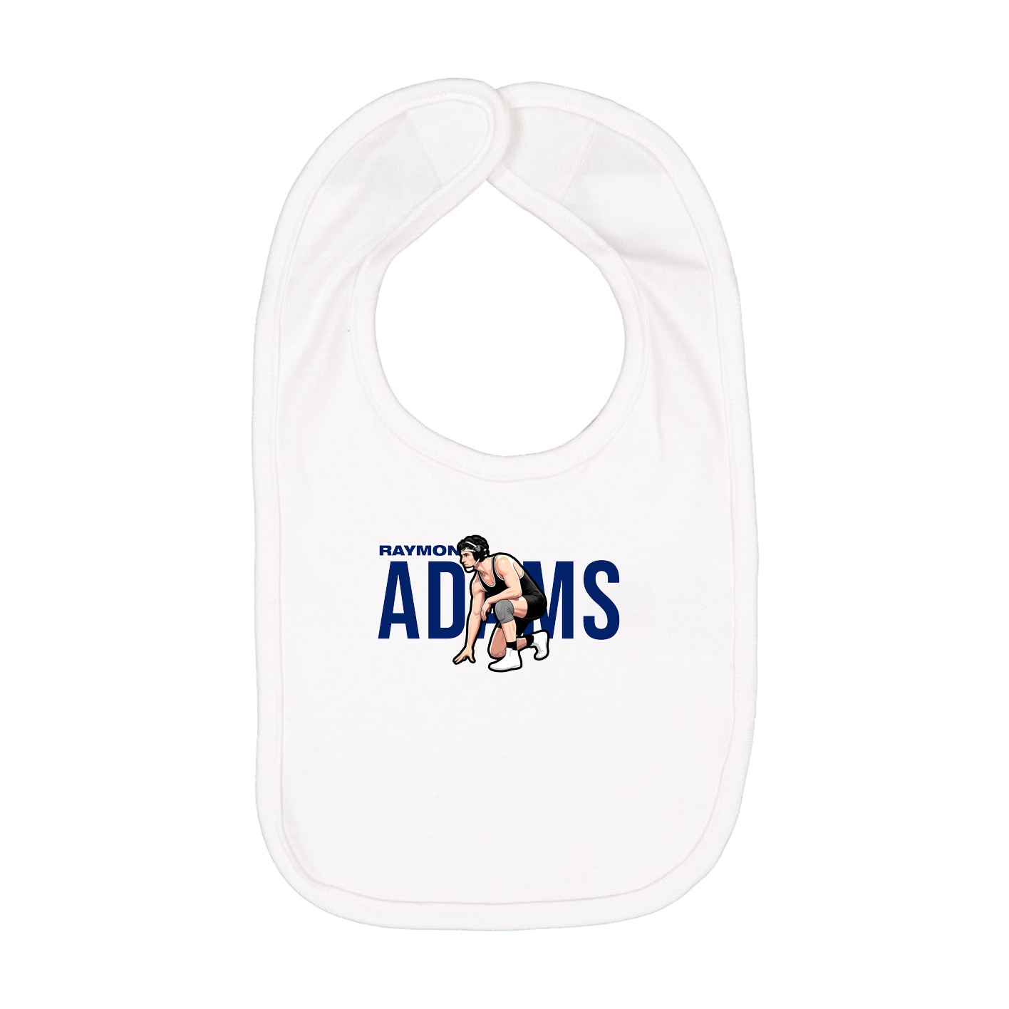 Infant Bib — Player Name in White