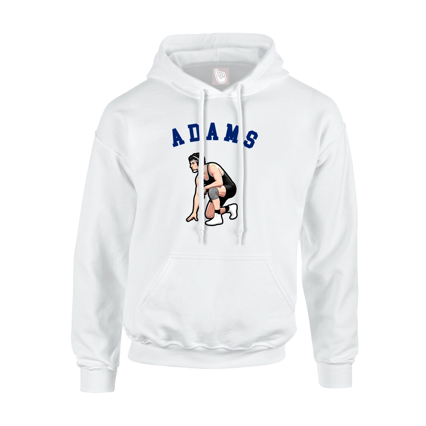 Youth Hoodie — Shirsey Arch in White