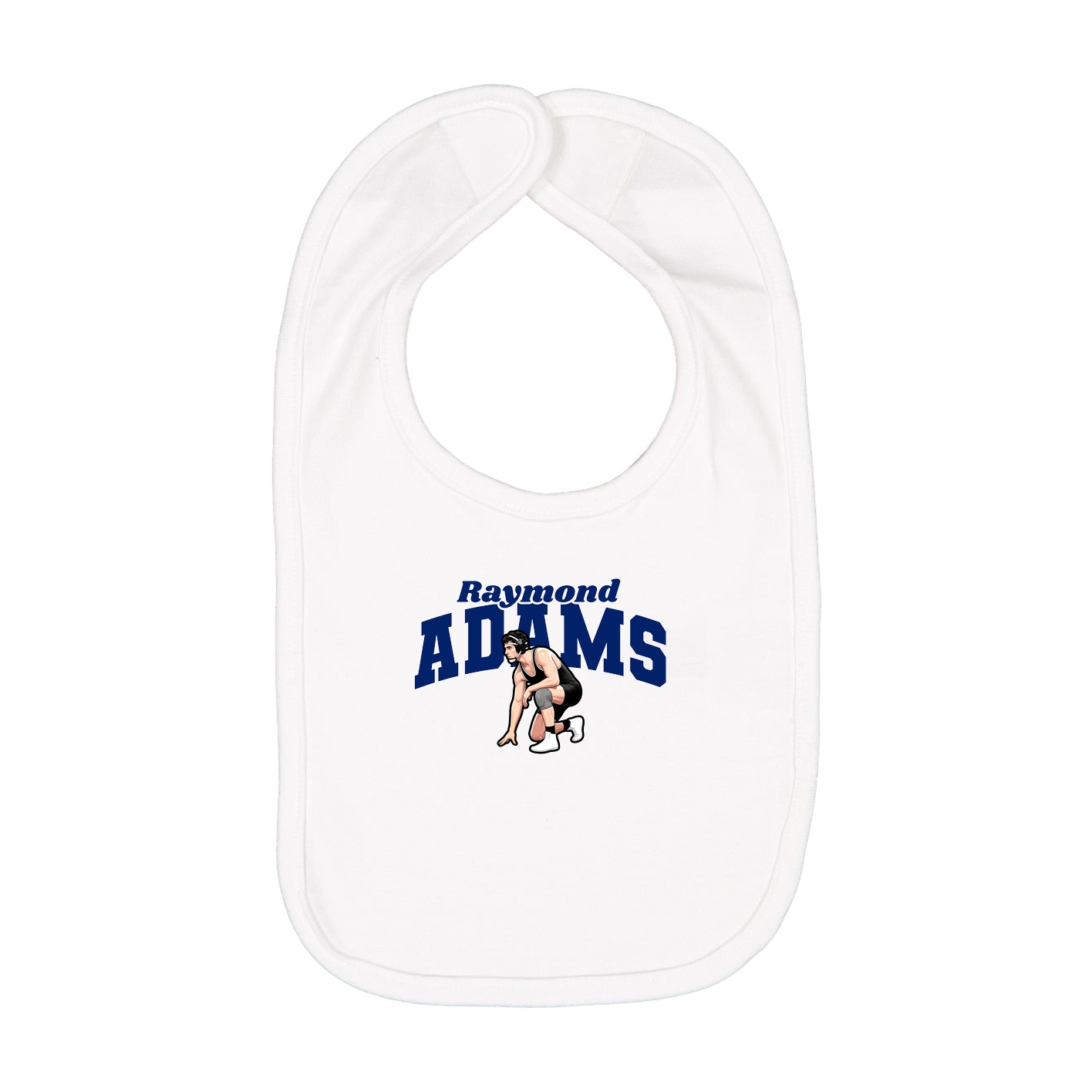 Infant Bib — Signature Arch in White