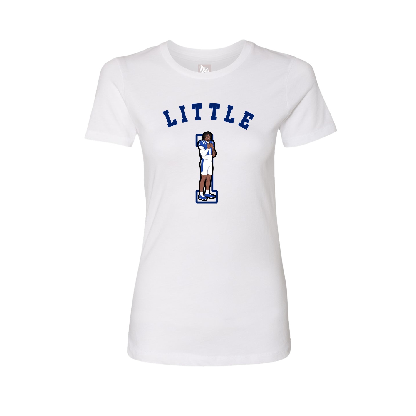 Fitted Women's Tee — Shirsey Arch in White