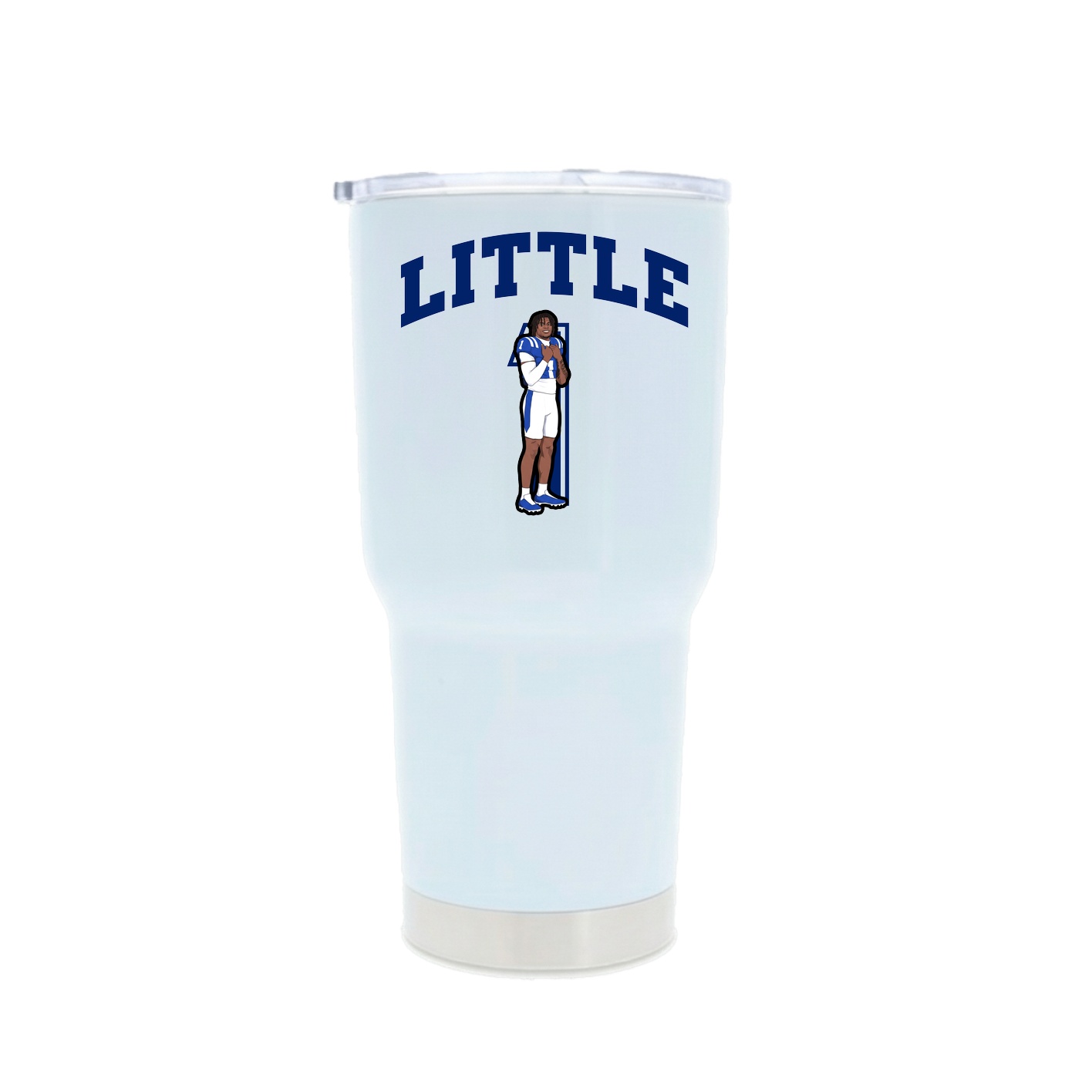 30oz Stainless Steel Tumbler — Number in White